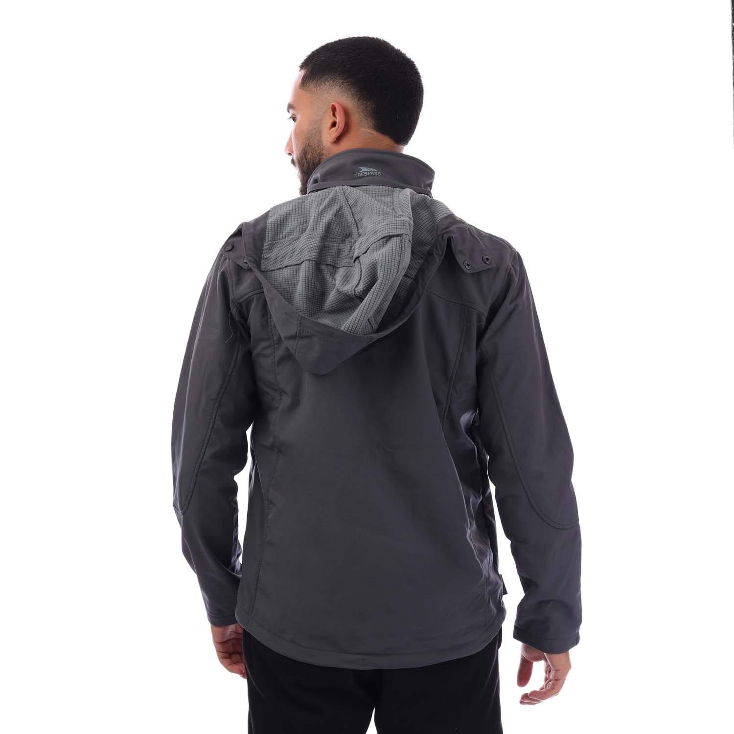 Grey - Trespass - Gear Softshell Jacket - 3