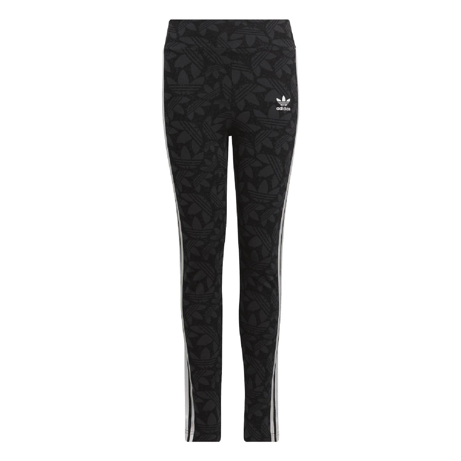 Grey - adidas Originals - High-Waisted Allover print Leggings - 5