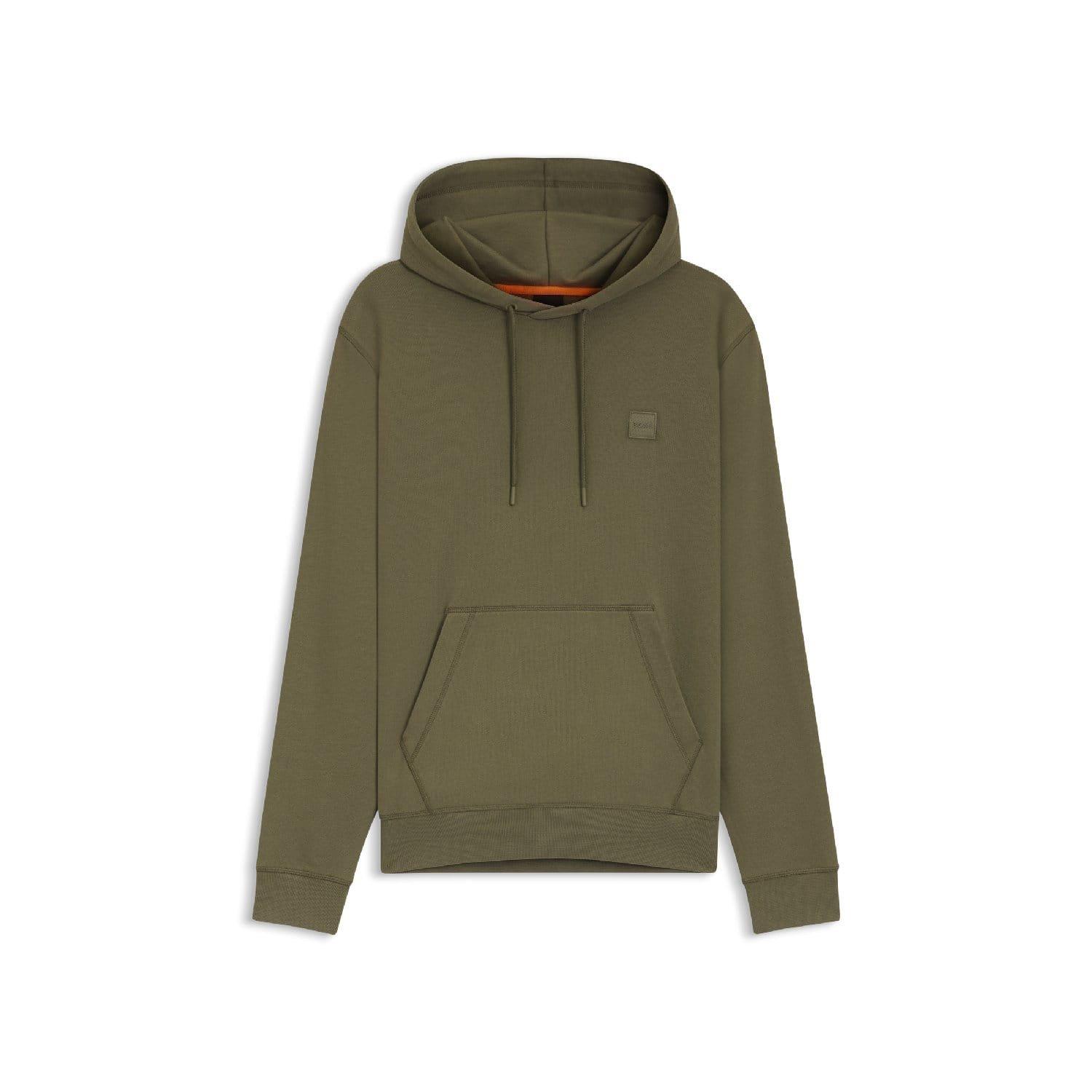 Green - Boss - Wetalk Logo Patch Hoodie - 3