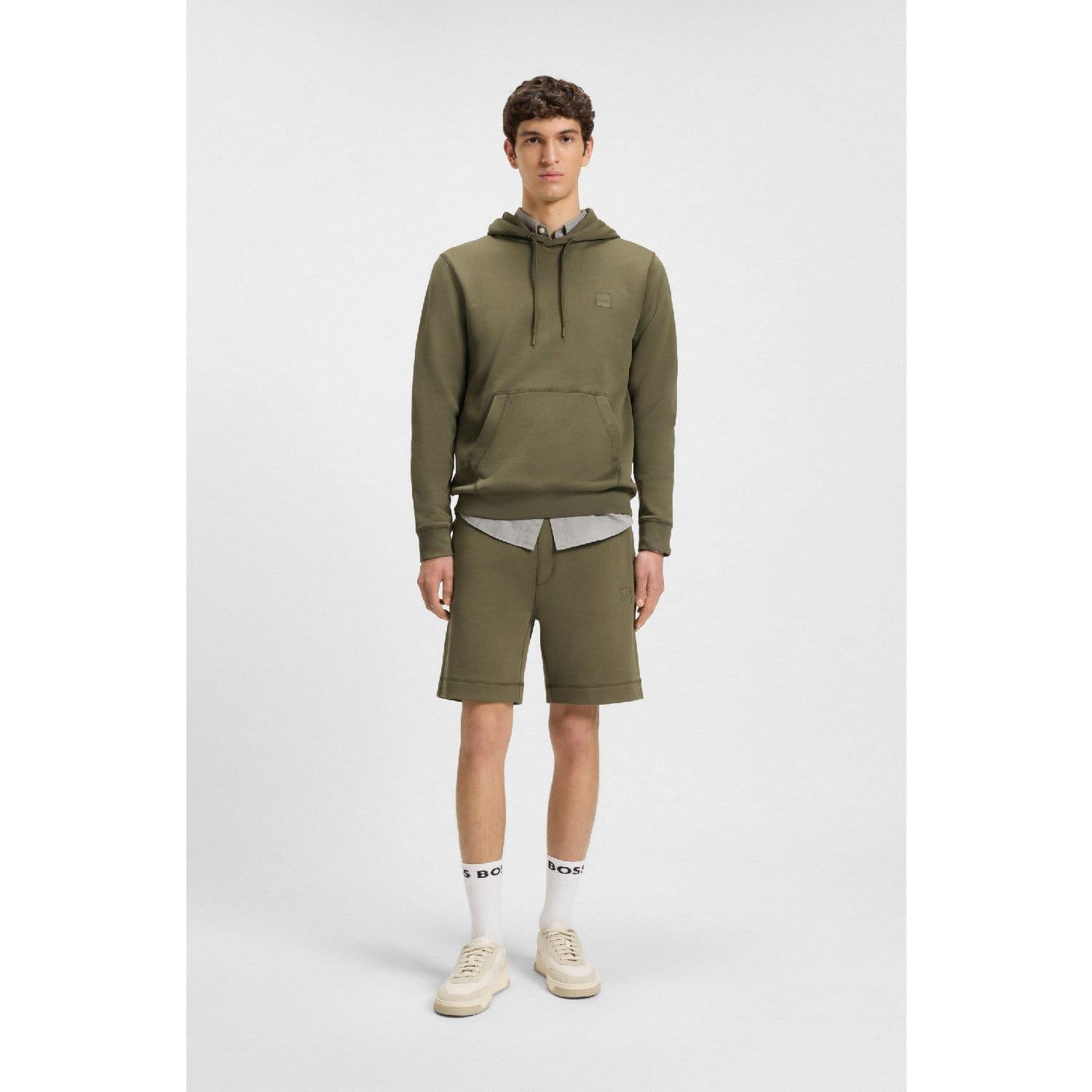 Green - Boss - Wetalk Logo Patch Hoodie - 4