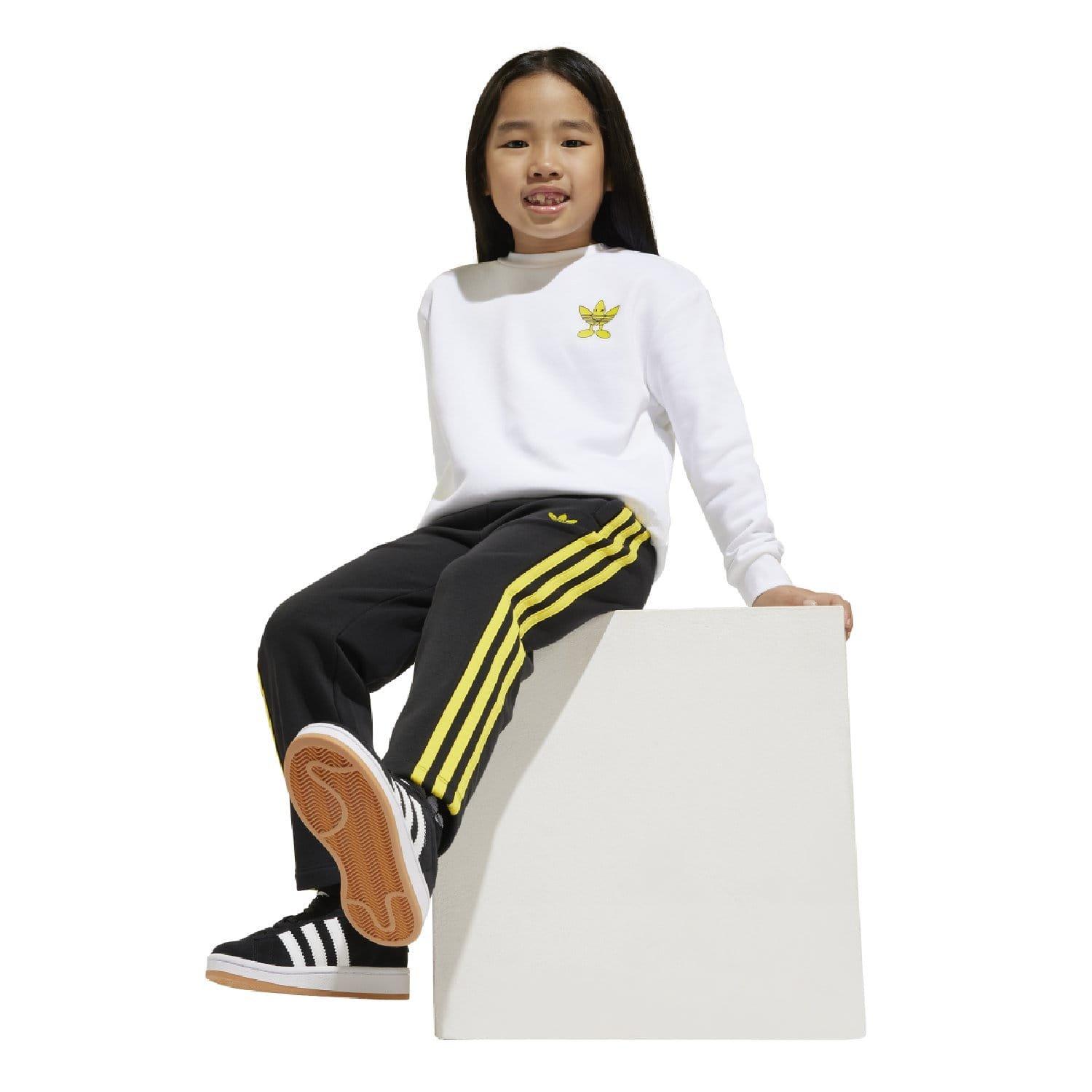 White - adidas Originals - Smiley World Crew Set - 4