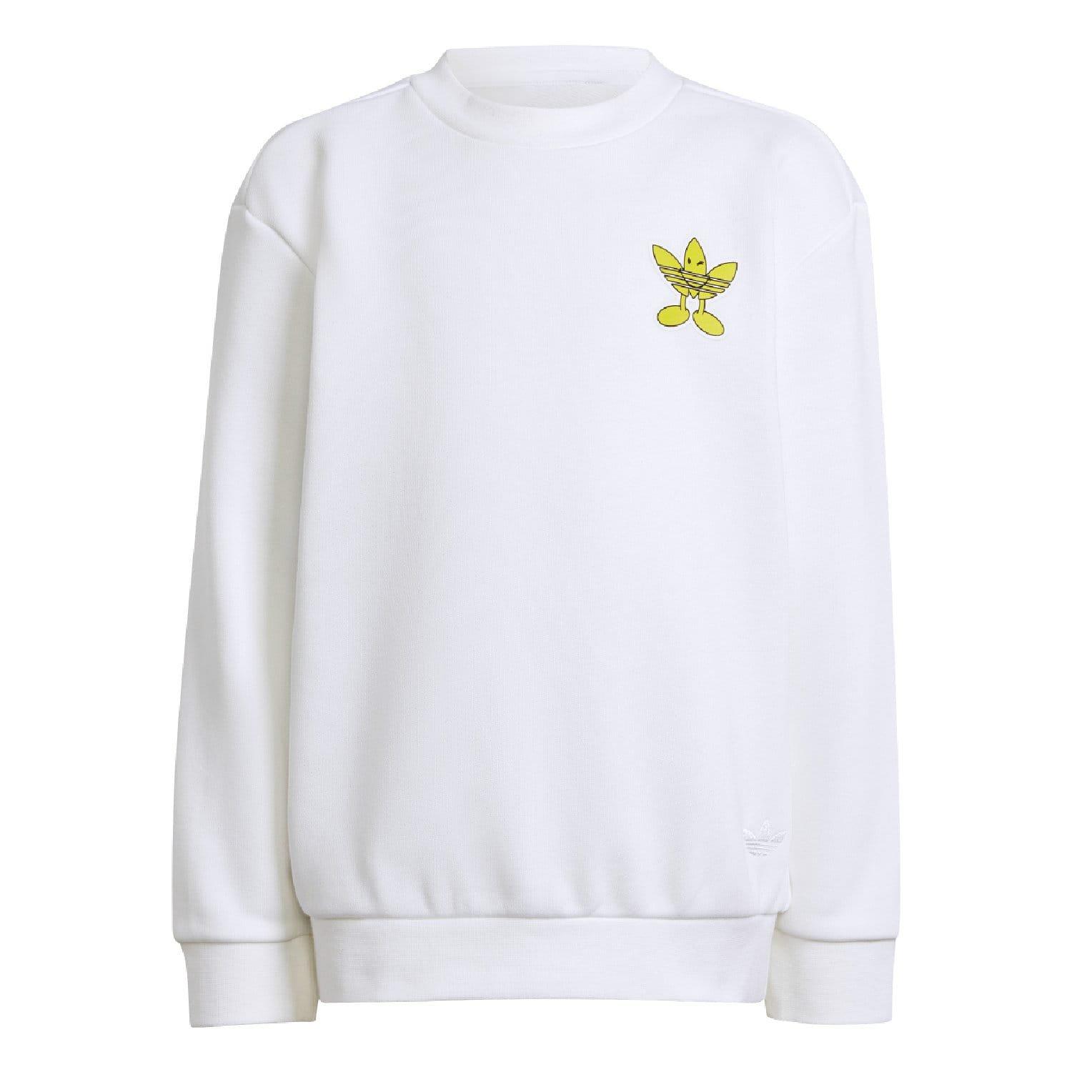 White - adidas Originals - Smiley World Crew Set - 6