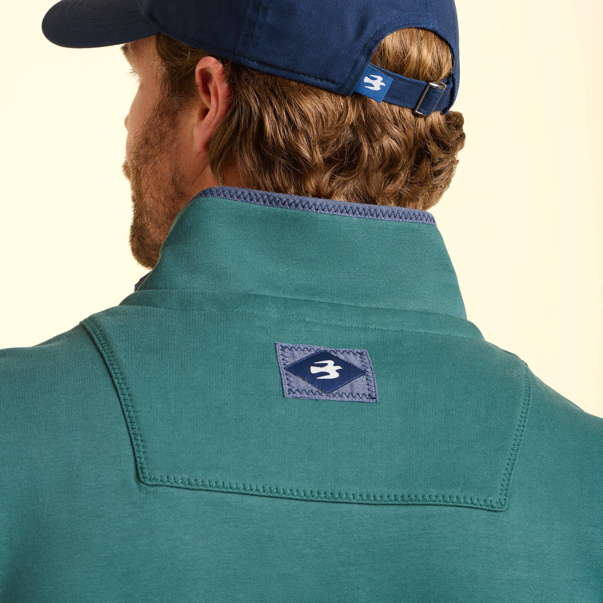 Green - Brakeburn - Southbourne Quarter Zip Sweatshirt - 6