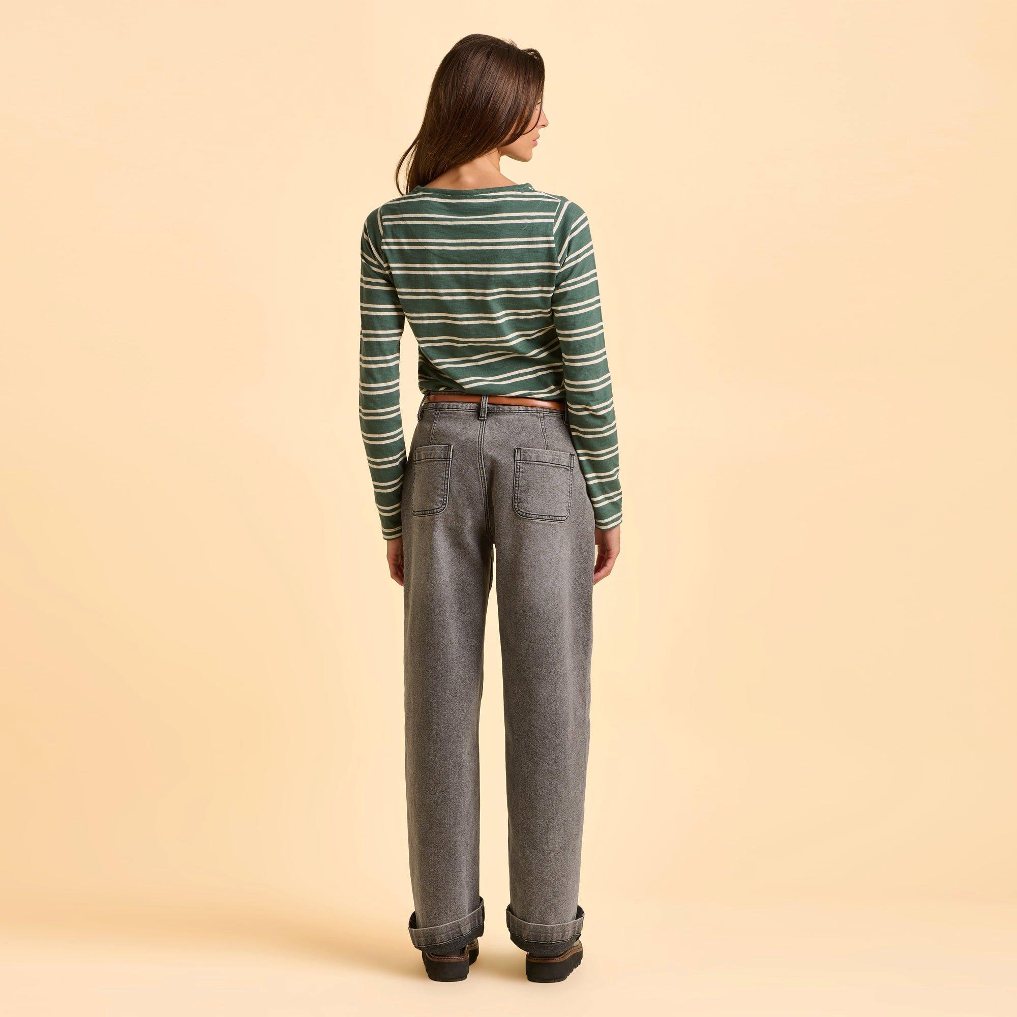 Green - Brakeburn - Canford Long Sleeve T-Shirt - 2