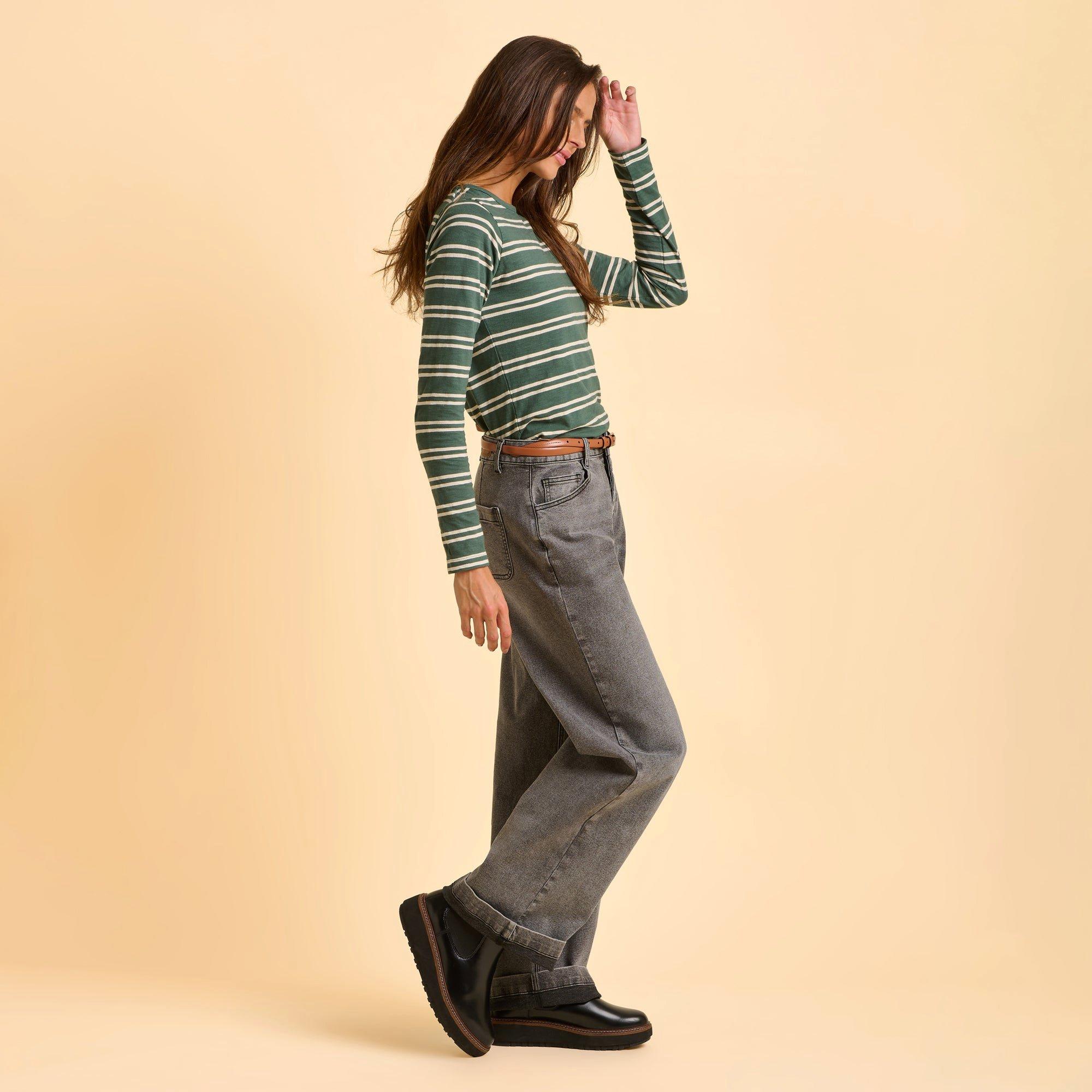 Green - Brakeburn - Canford Long Sleeve T-Shirt - 3