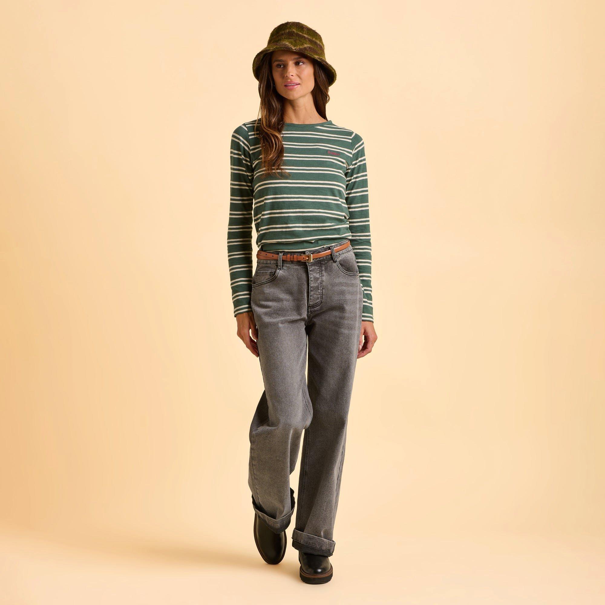 Green - Brakeburn - Canford Long Sleeve T-Shirt - 5