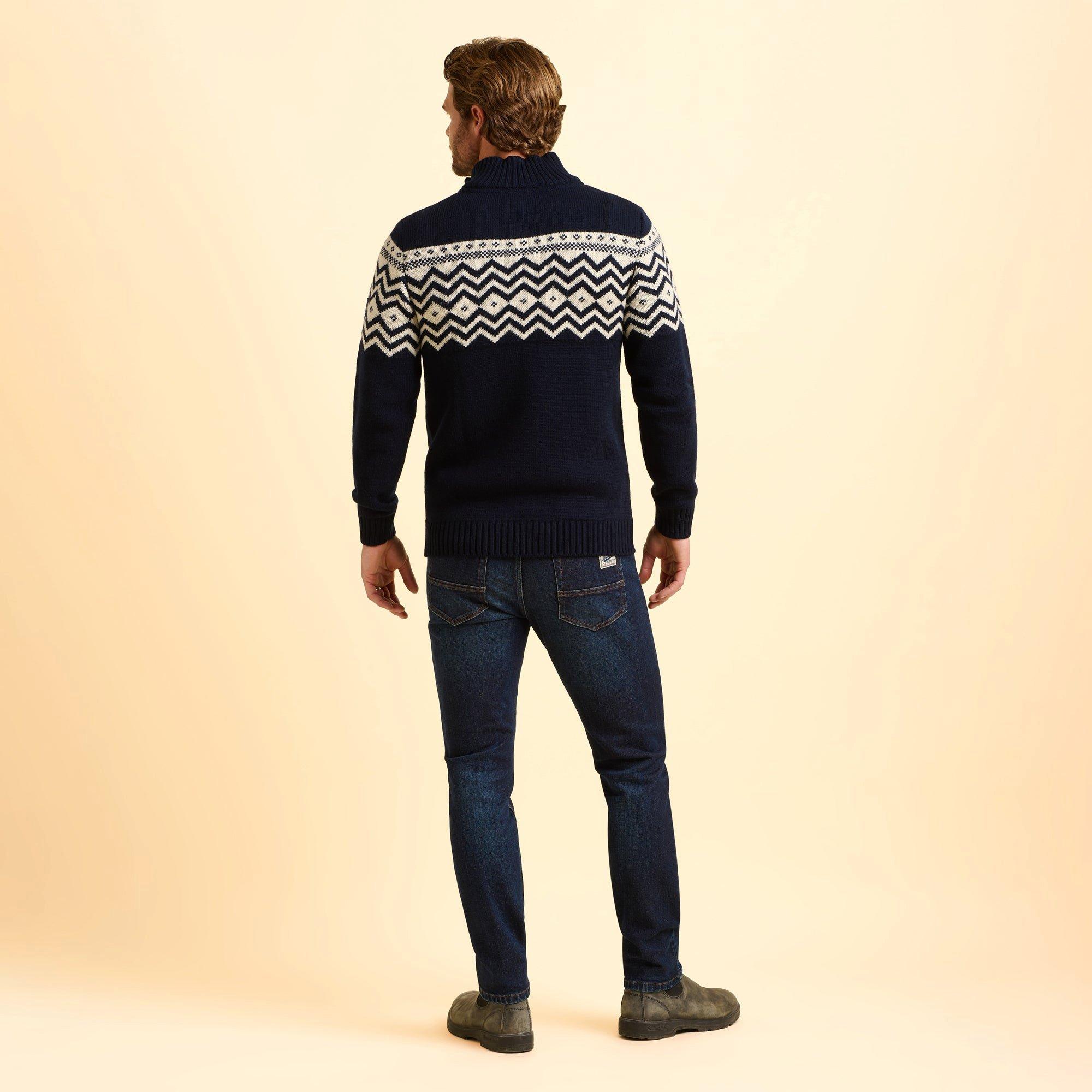Multi - Brakeburn - Abberton Knit quarter Zip - 2