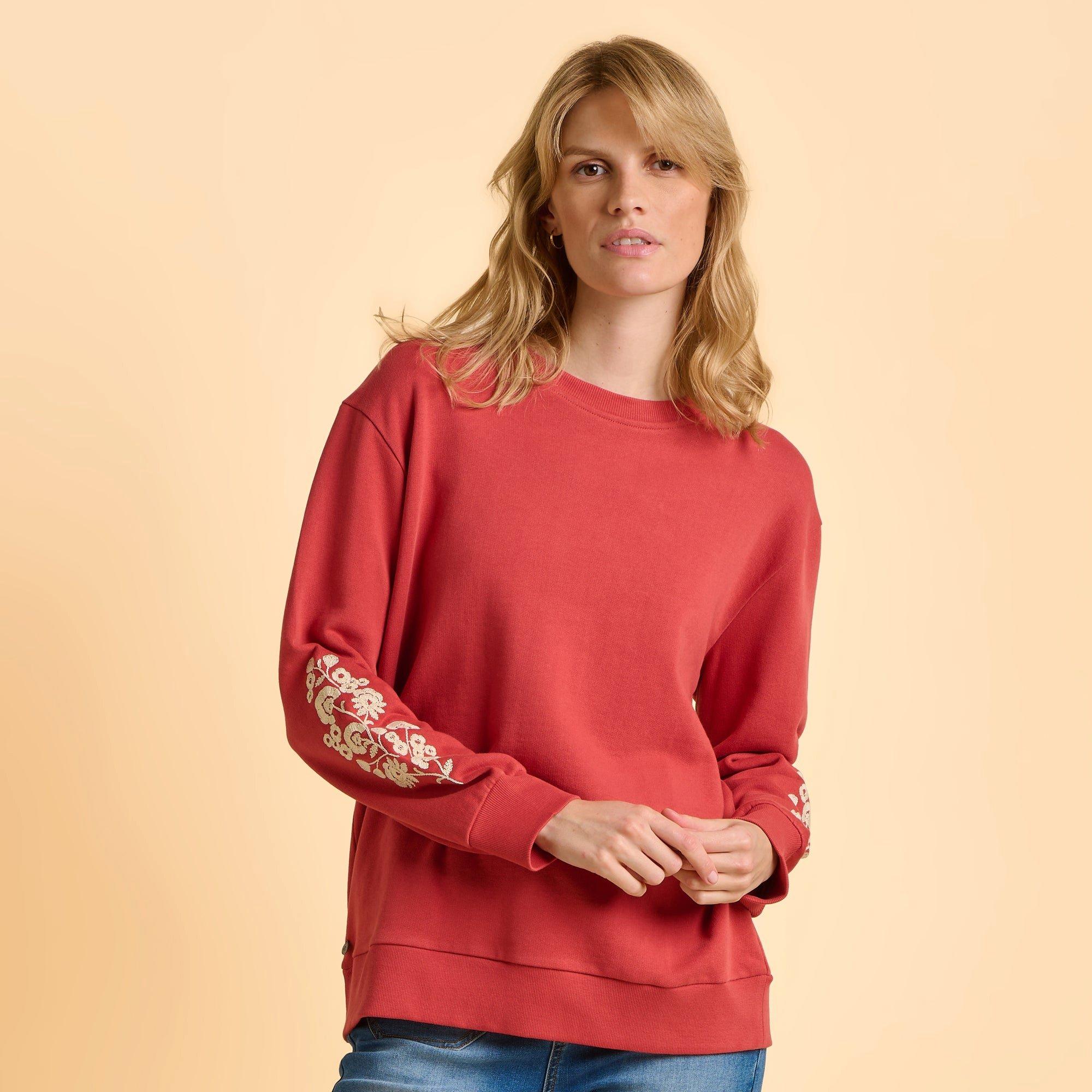 Red - Brakeburn - Ferndown Crew Neck Sweatshirt - 2