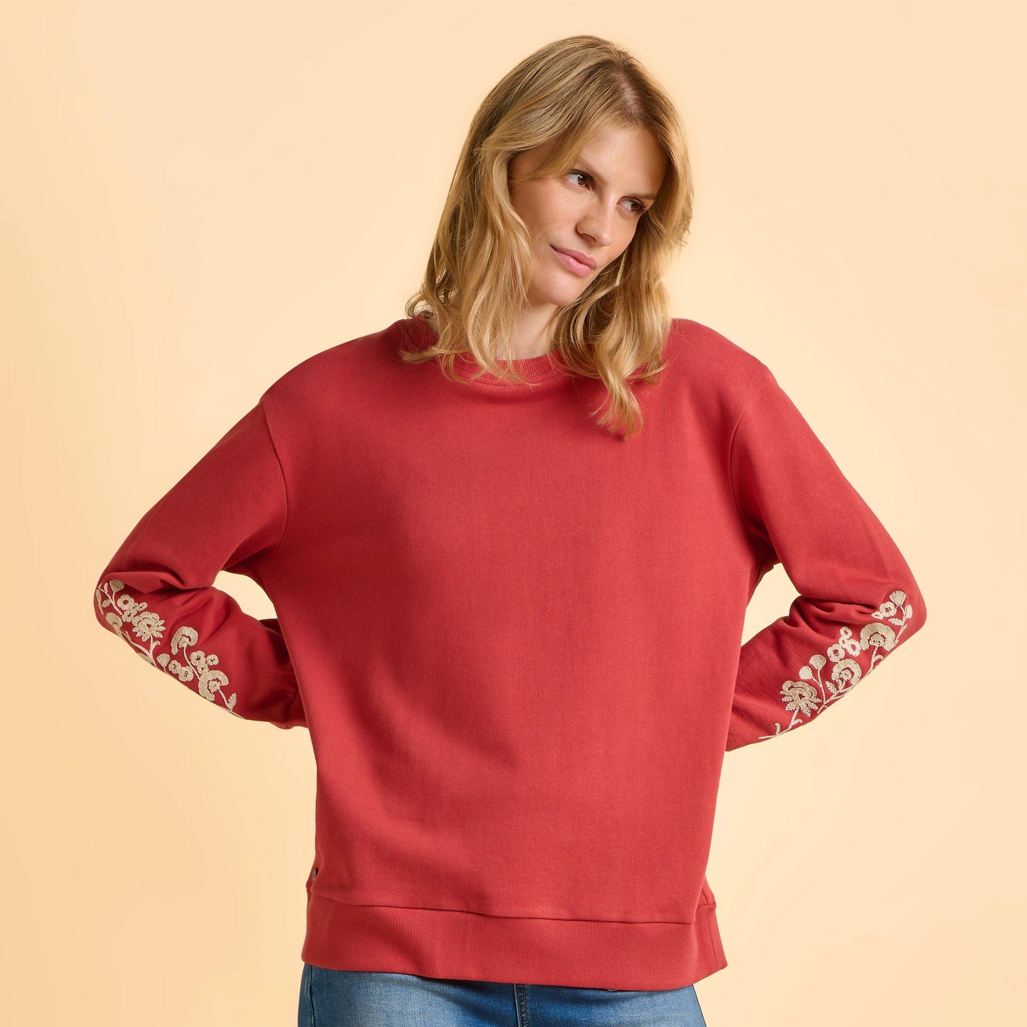 Red - Brakeburn - Ferndown Crew Neck Sweatshirt - 6