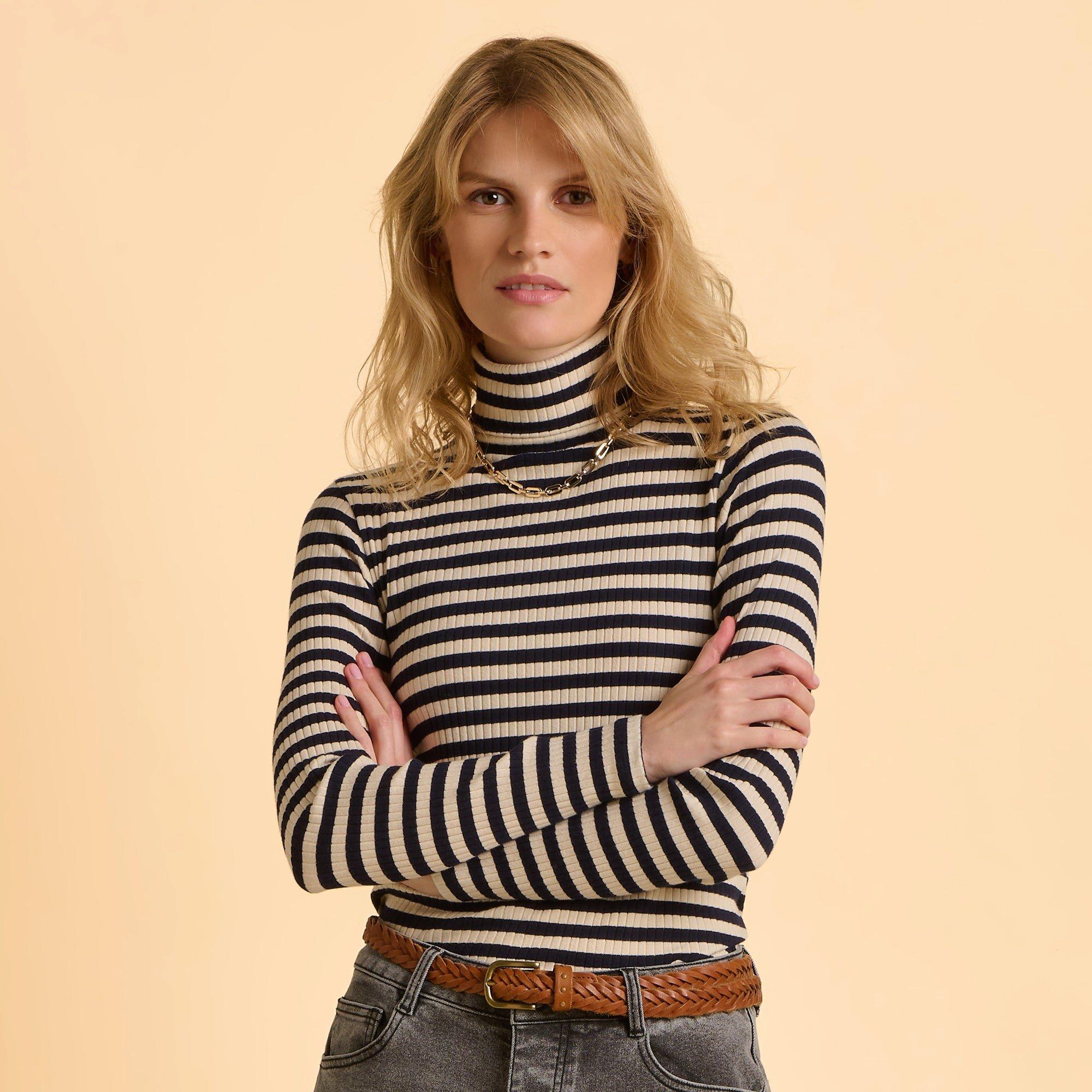 Brakeburn Women's Sylvia Long Sleeve T Shirt - Blue - UK 14