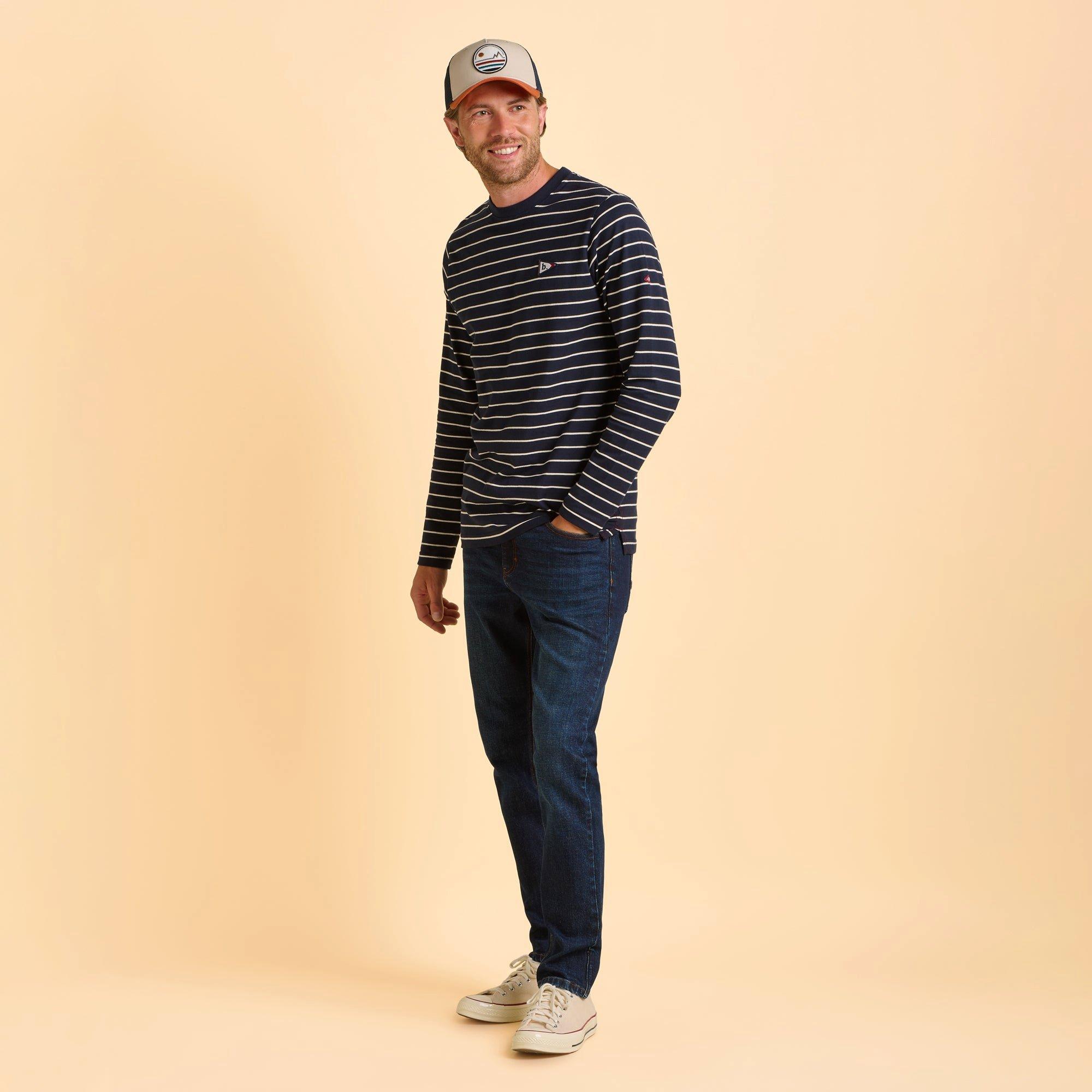 Navy - Brakeburn - Camowen Long Sleeve T Shirt - 4