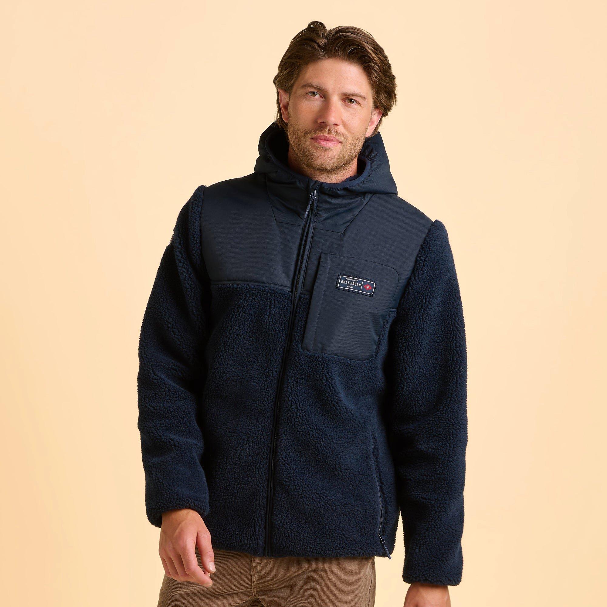 Navy - Brakeburn - Gargrave Fleece Jacket - 2