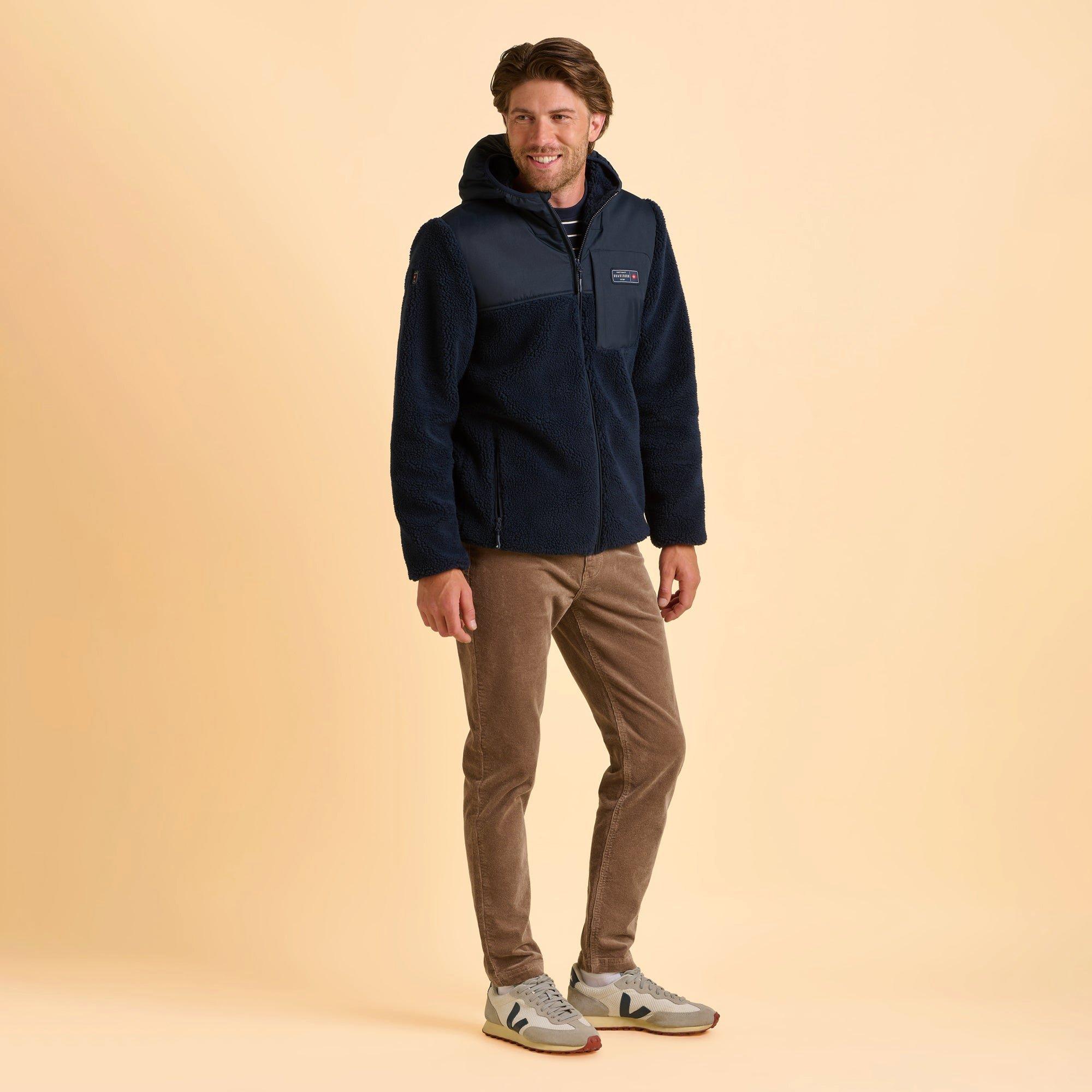 Navy - Brakeburn - Gargrave Fleece Jacket - 4