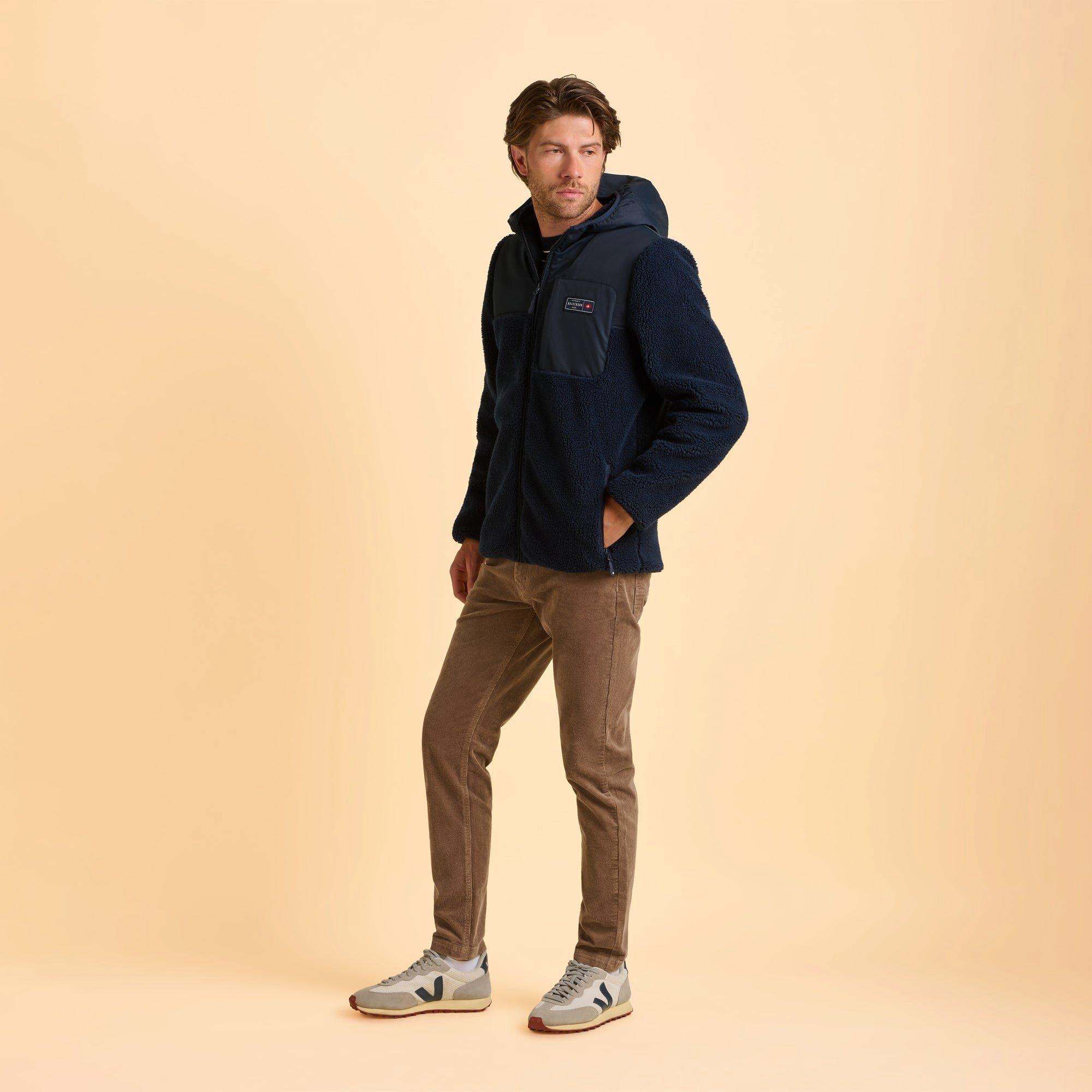 Navy - Brakeburn - Gargrave Fleece Jacket - 5