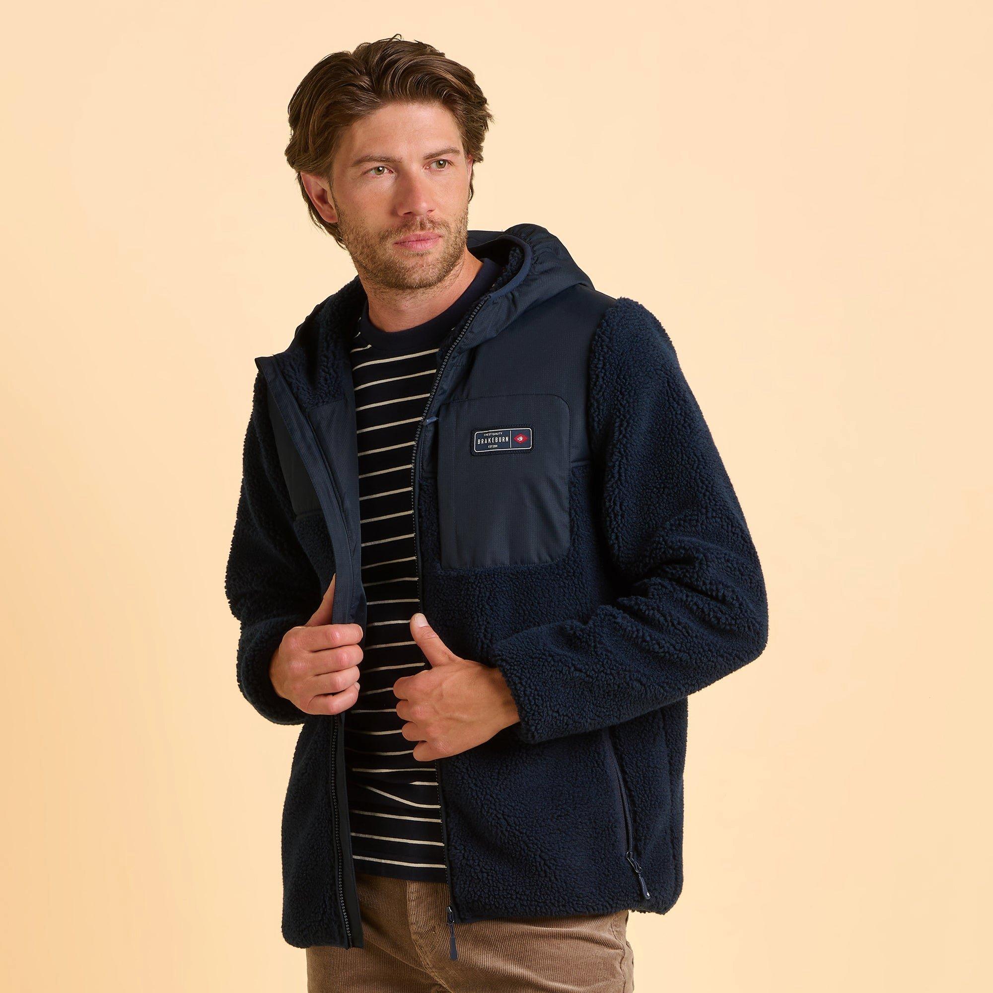Navy - Brakeburn - Gargrave Fleece Jacket - 6