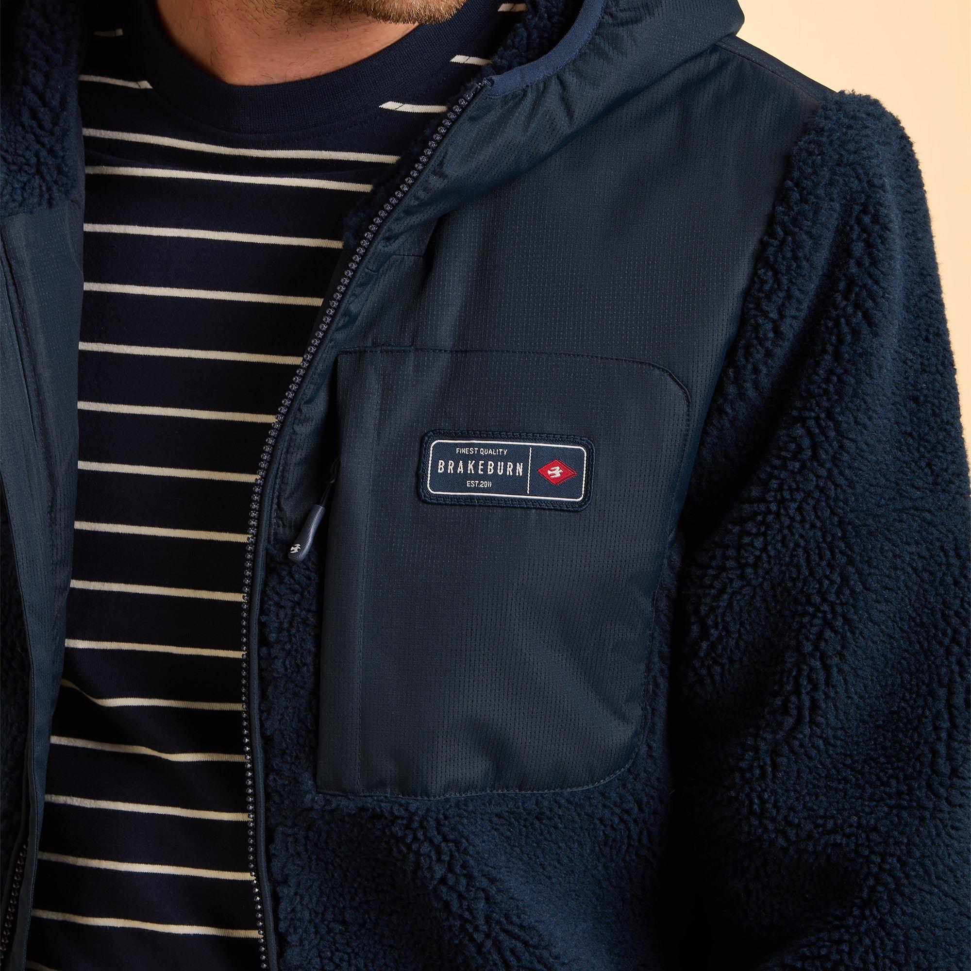 Navy - Brakeburn - Gargrave Fleece Jacket - 7
