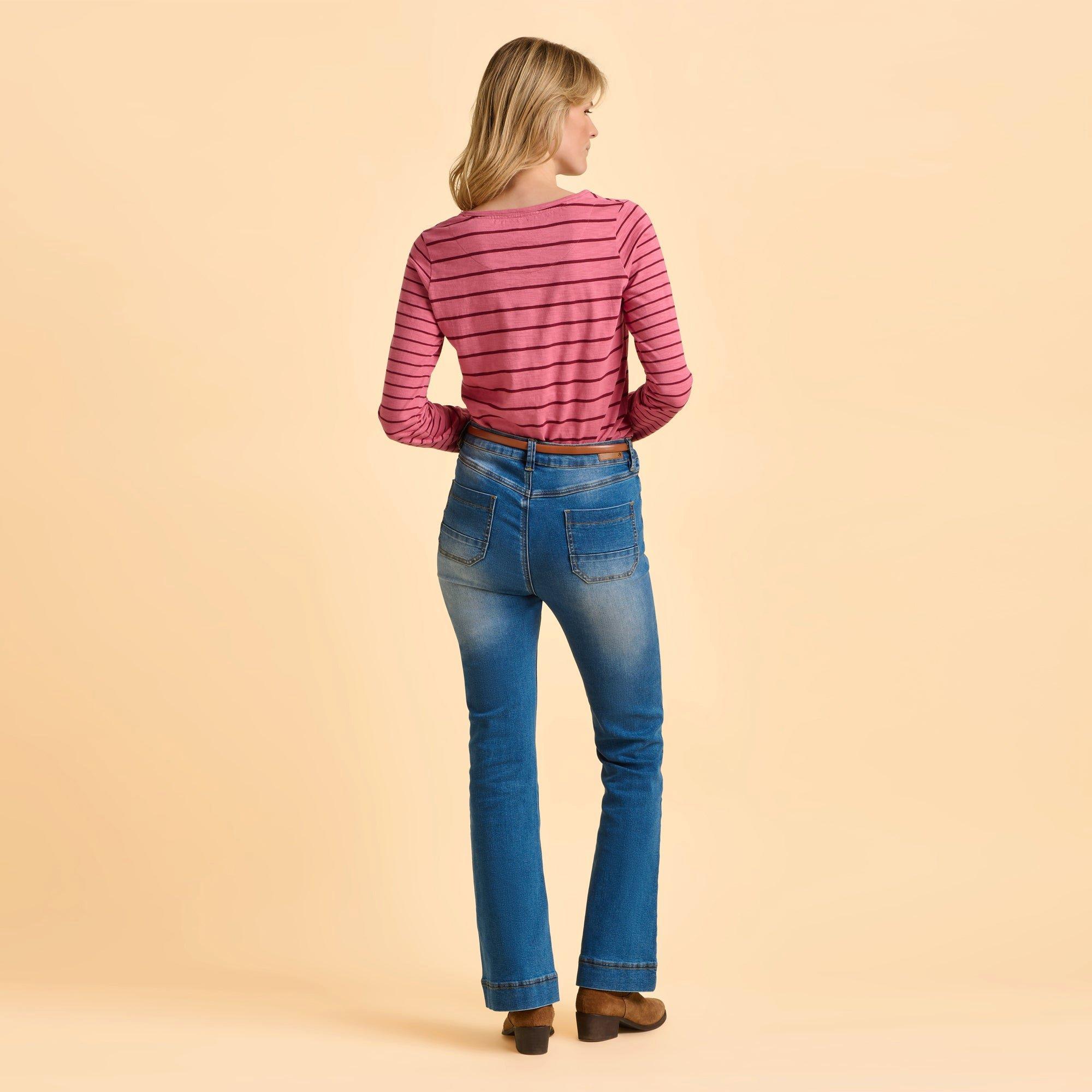 Pink - Brakeburn - Studland Long Sleeve T-Shirt - 2