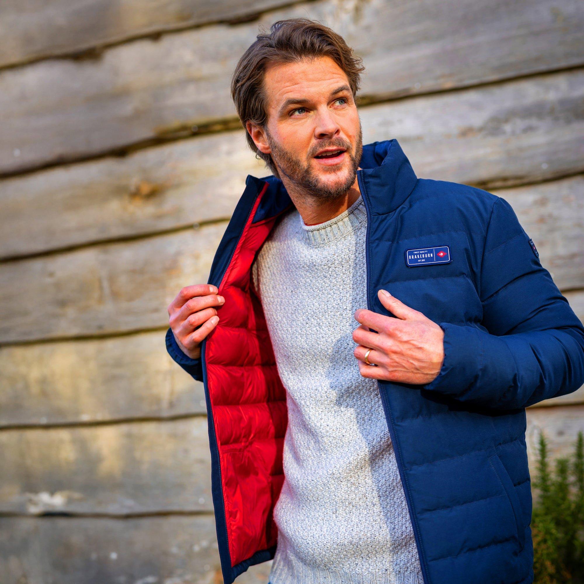 Brakeburn Men's Mainstone Jacket - Navy - UK XXL