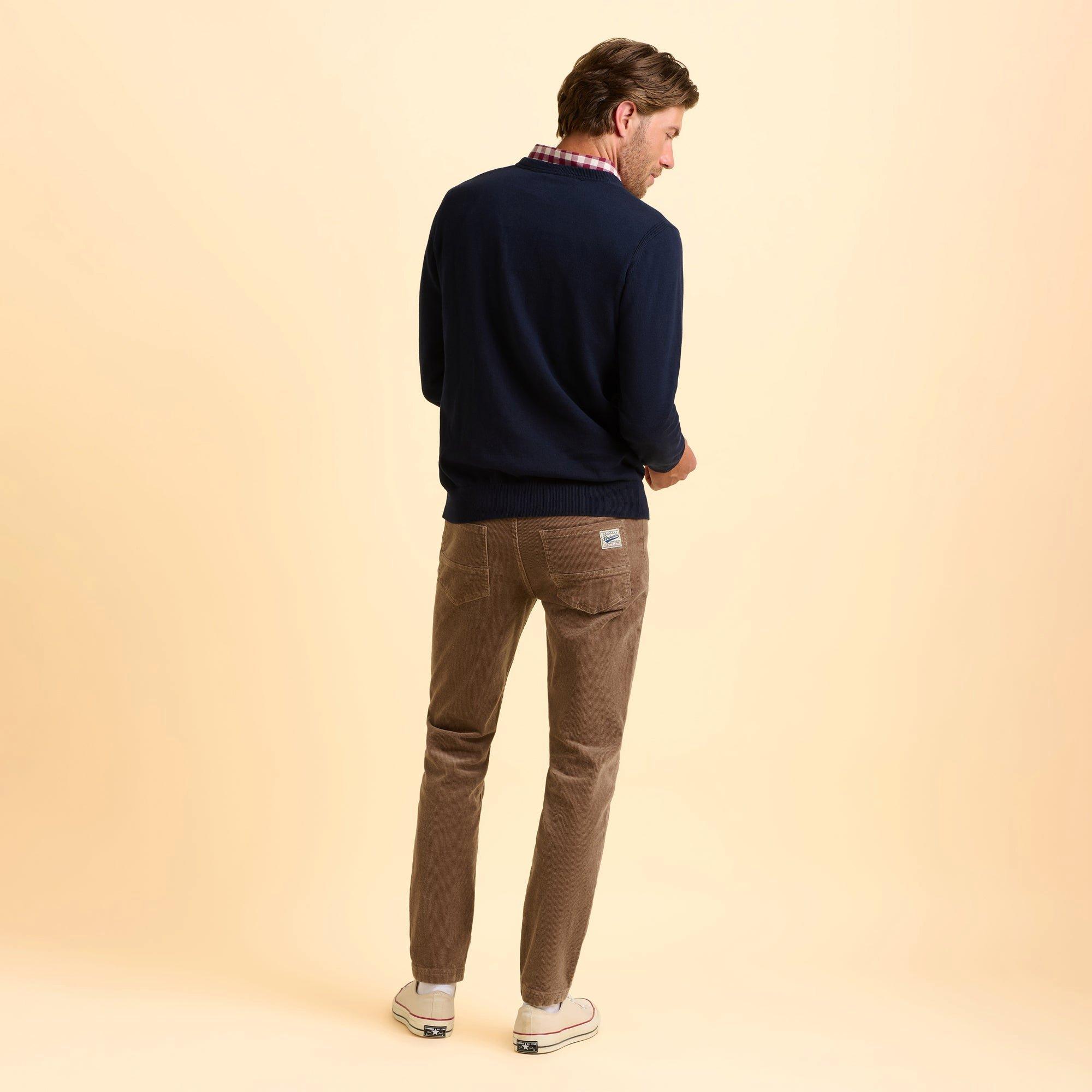 Navy - Brakeburn - Atworth Crew Neck Jumper - 2