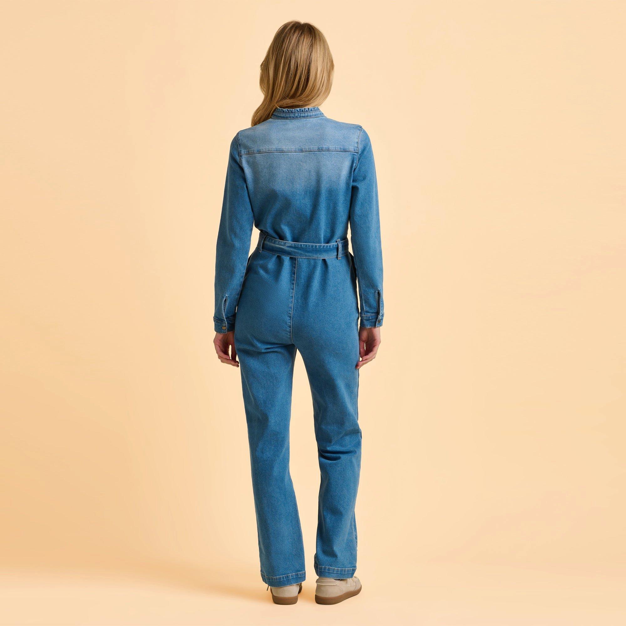 Blue - Brakeburn - Billie Denim Jumpsuit - 3