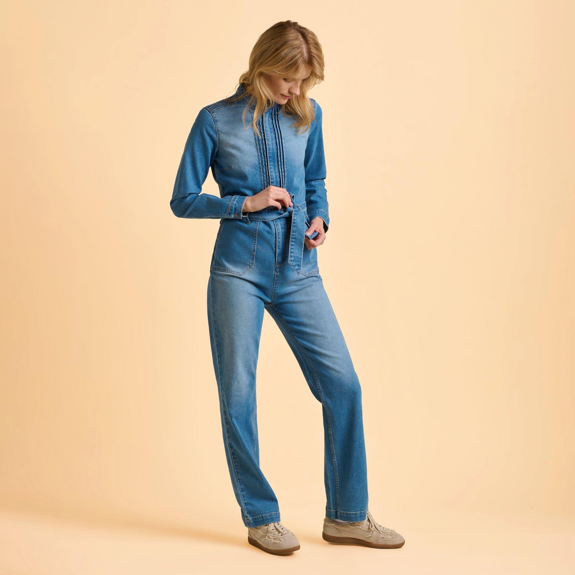 Blue - Brakeburn - Billie Denim Jumpsuit - 4