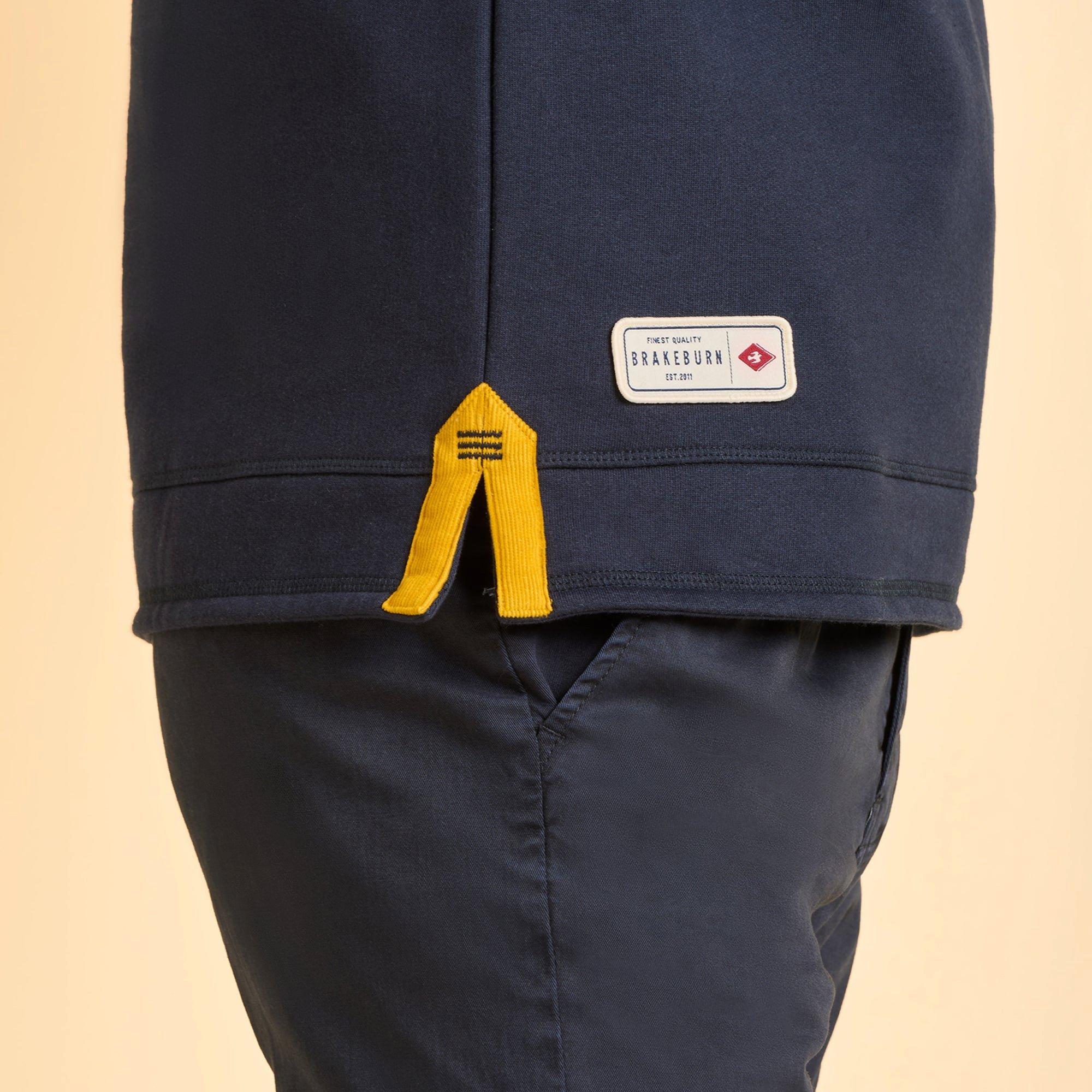 Navy - Brakeburn - Abbotsbury Quarter Zip Sweatshirt - 7