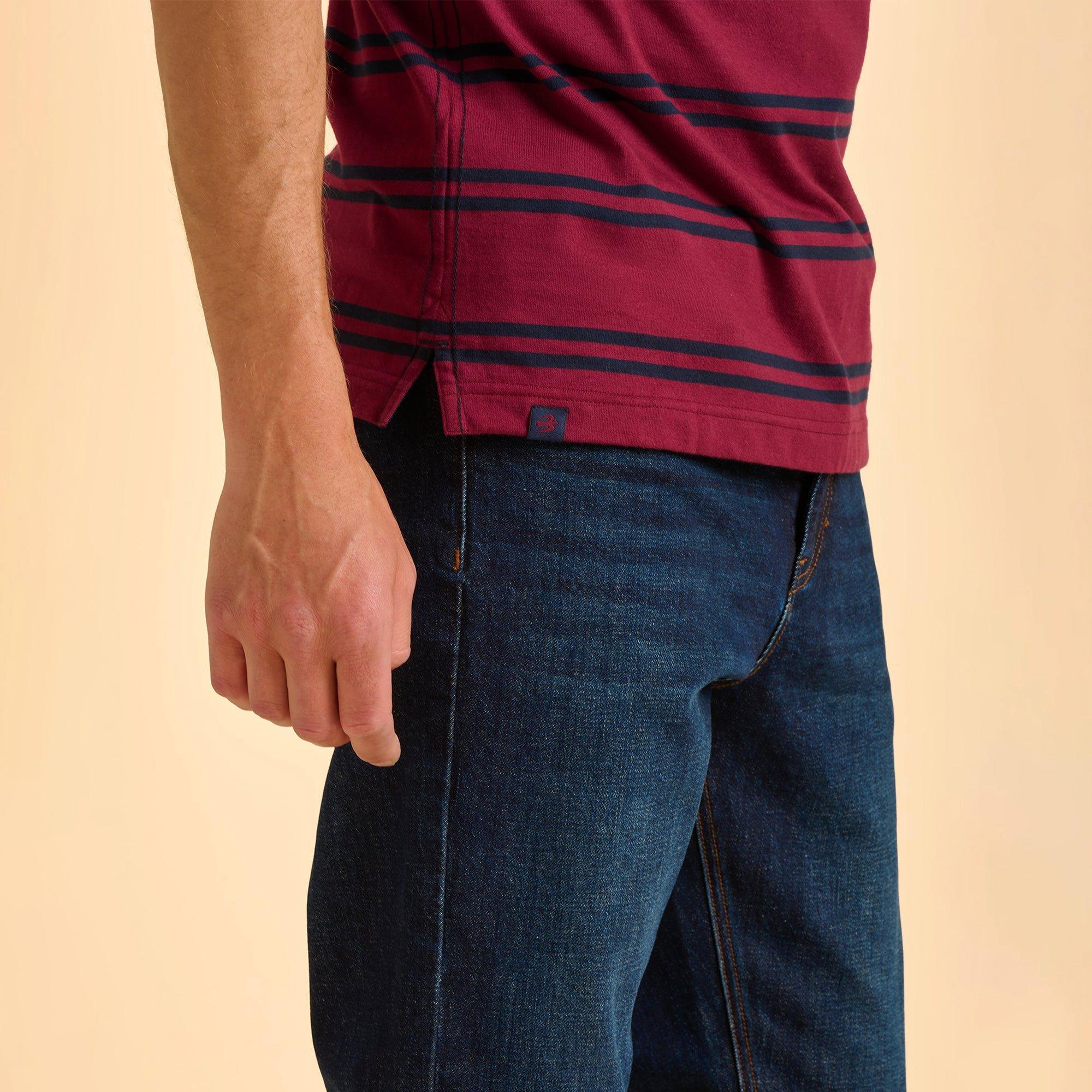 Red - Brakeburn - Callender Stripe T-Shirt - 3