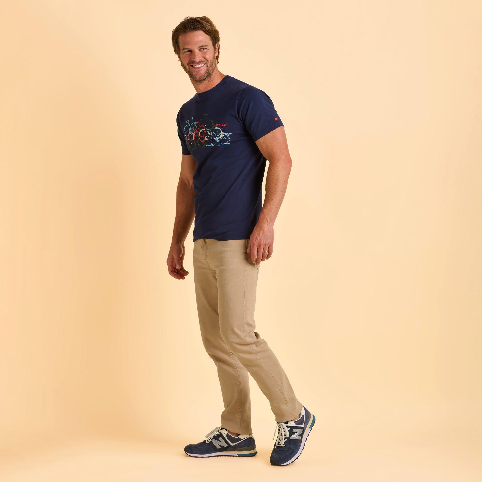 Navy - Brakeburn - Deepdale T-Shirt - 3
