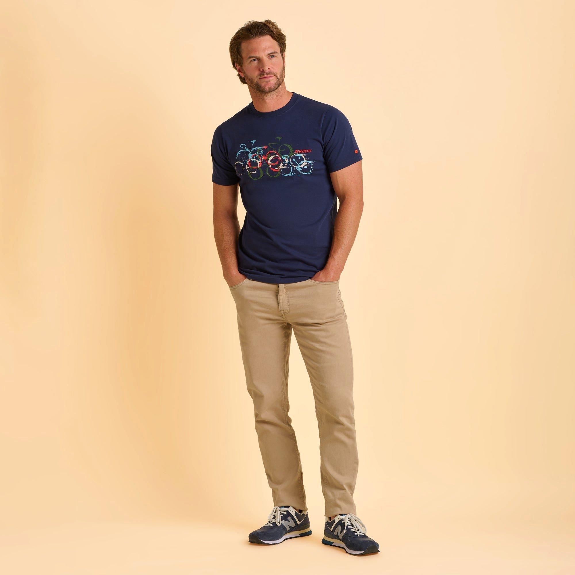 Navy - Brakeburn - Deepdale T-Shirt - 5