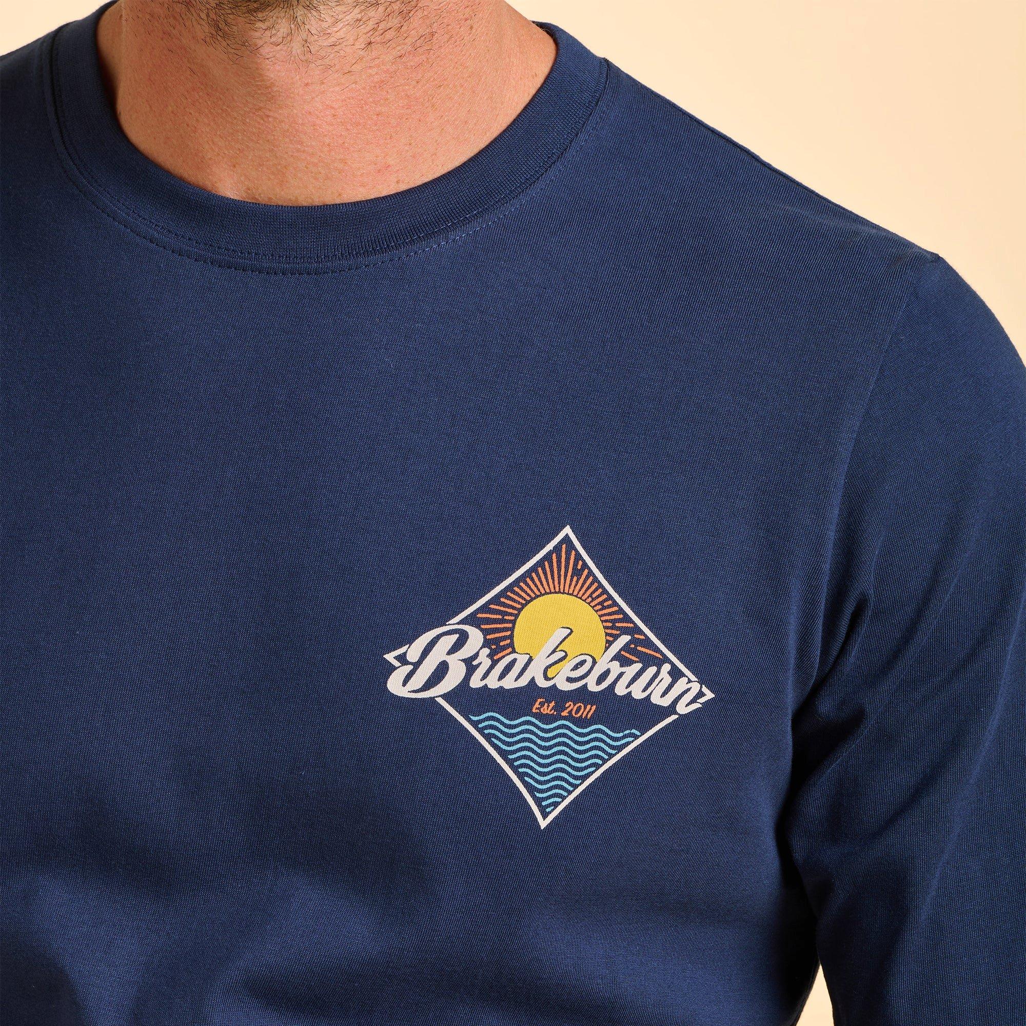 Navy - Brakeburn - Tasley Long Sleeve T-Shirt - 4