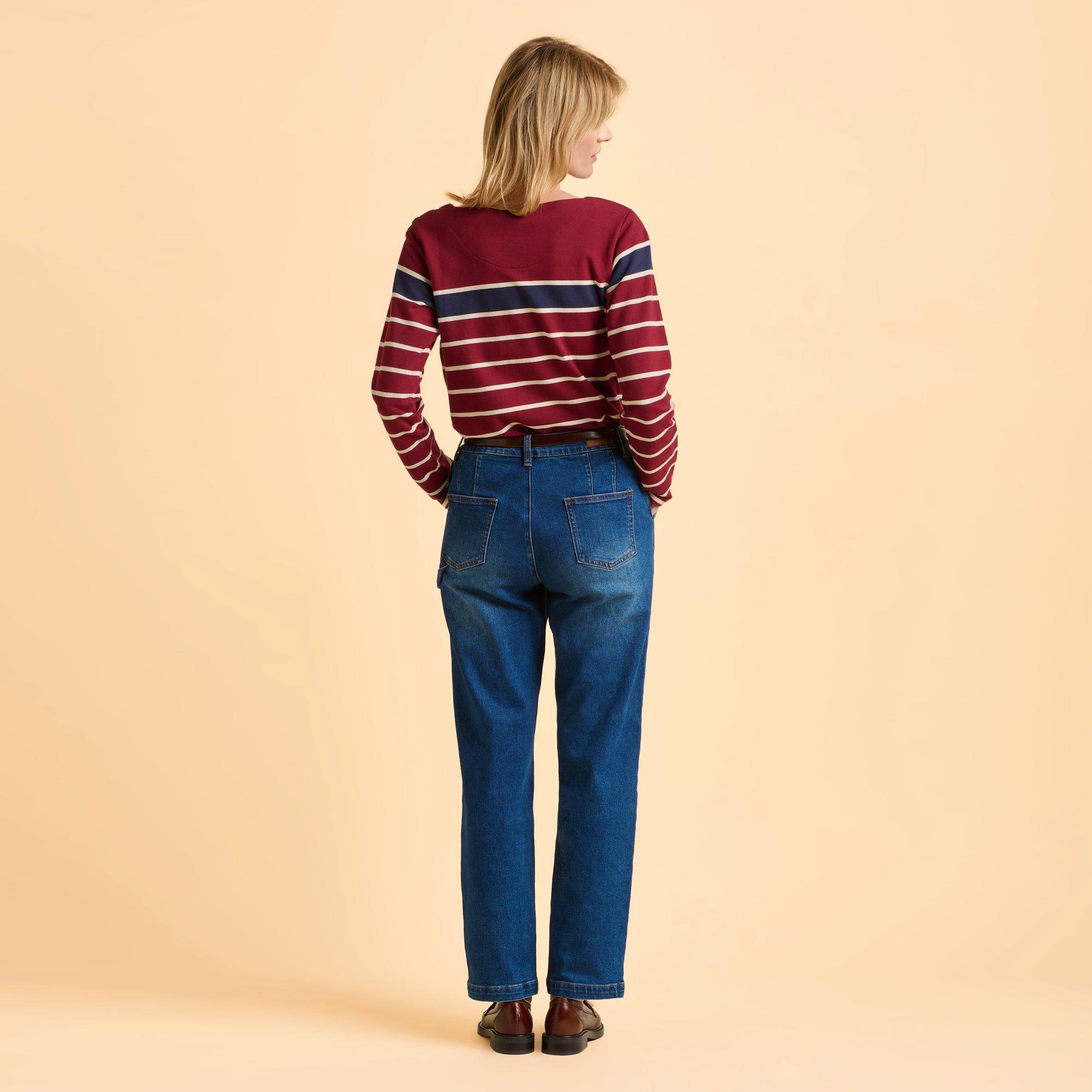 Burgundy - Brakeburn - Classic Bella Crew Sweatshirt - 2