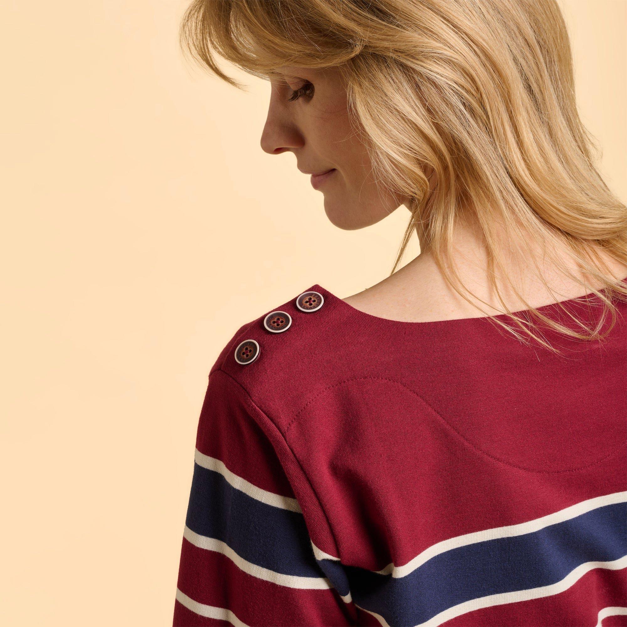 Burgundy - Brakeburn - Classic Bella Crew Sweatshirt - 4