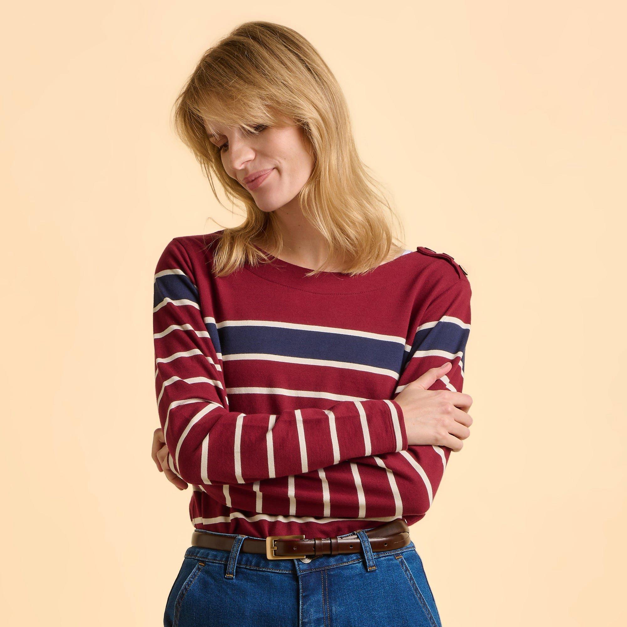 Burgundy - Brakeburn - Classic Bella Crew Sweatshirt - 5