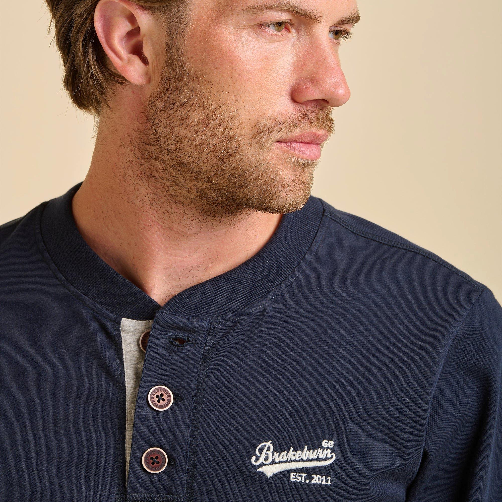 Blue - Brakeburn - Cheddleton Long Sleeve T Shirt - 4