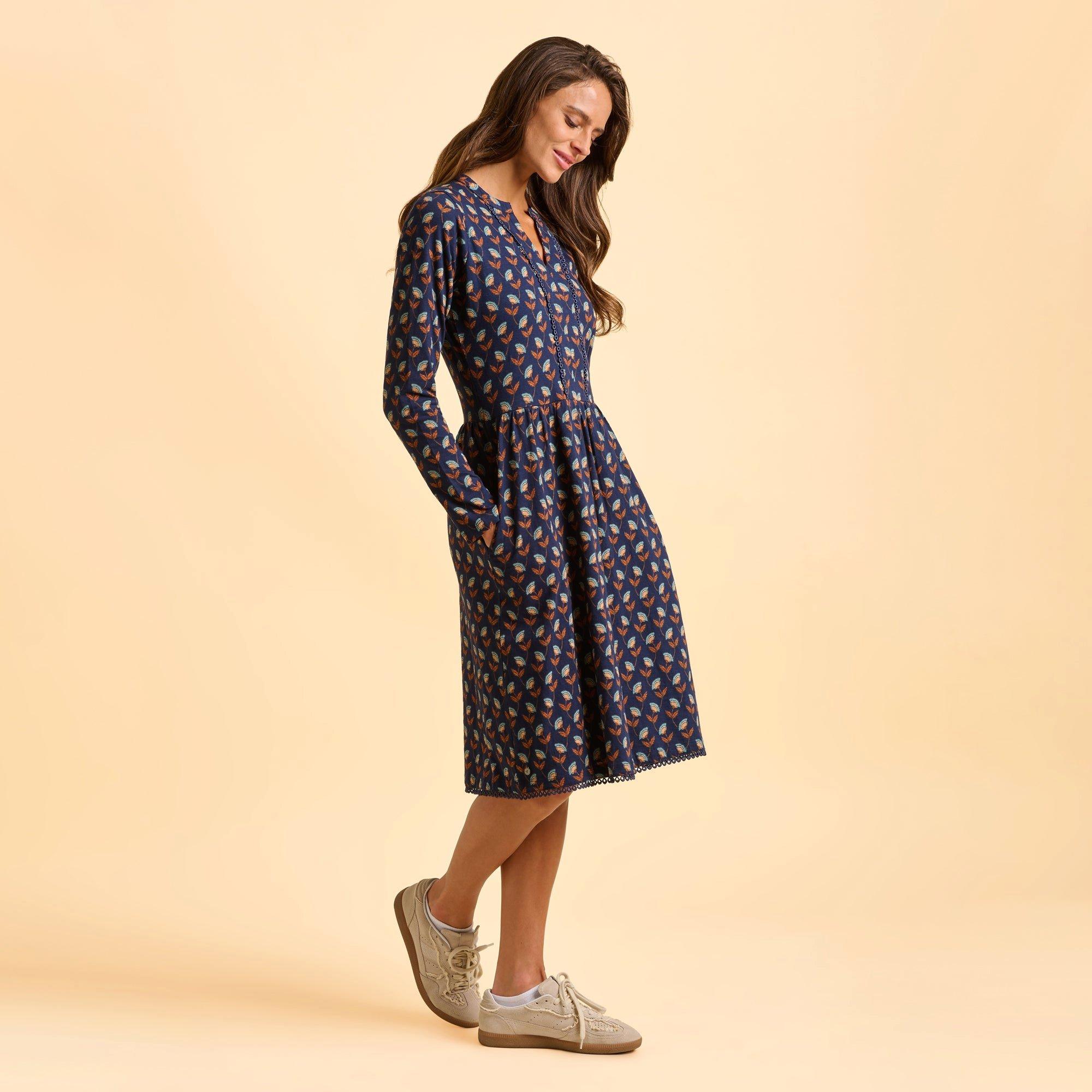 Navy - Brakeburn - Rowan Navy Dress - 3