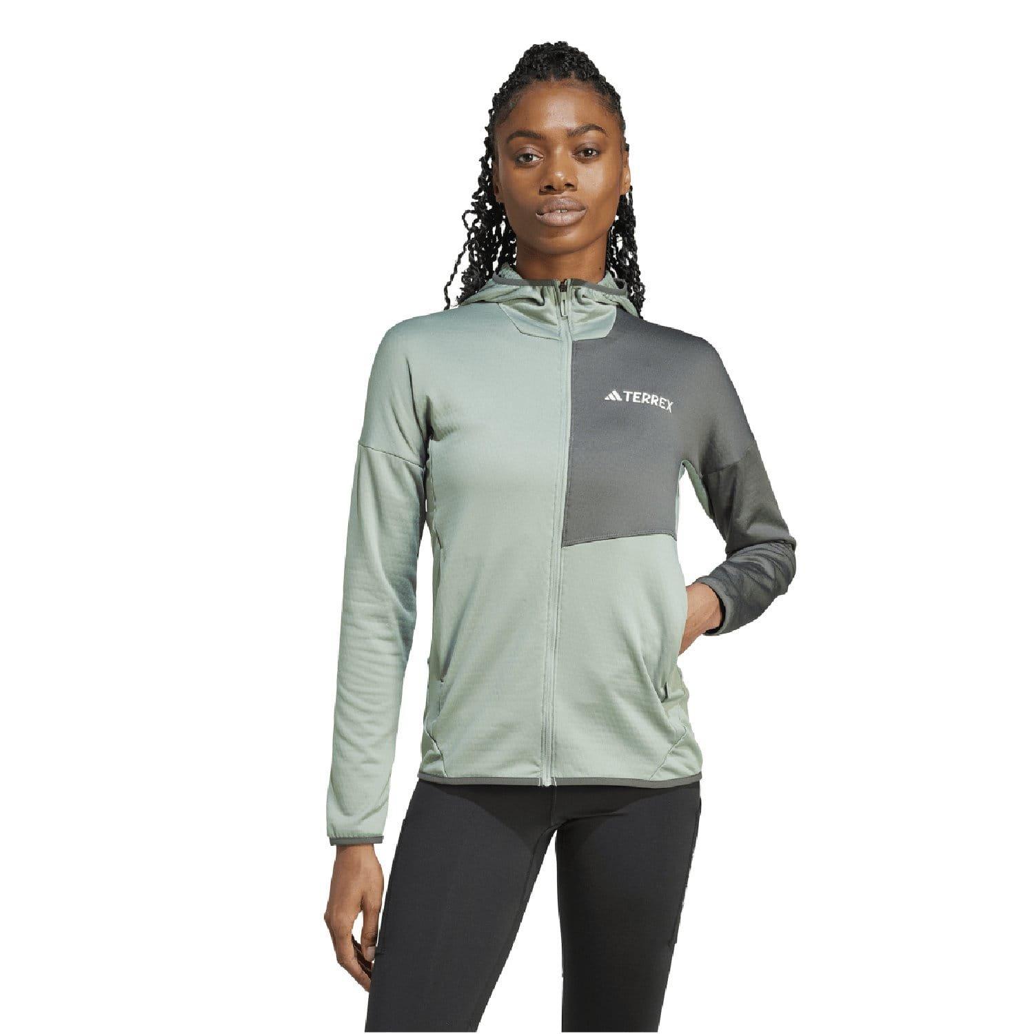 Silver - adidas - Terrex Xperior Climawarm Light Fleece Jacket - 1