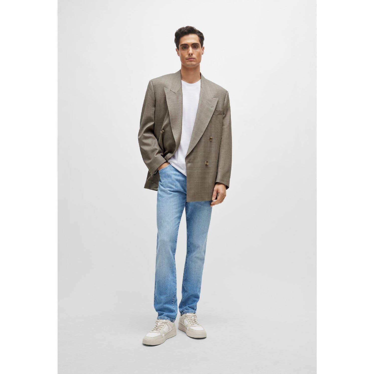 Turquoise - Boss - Delaware3-1-BF Slim-Fit Jeans - 4