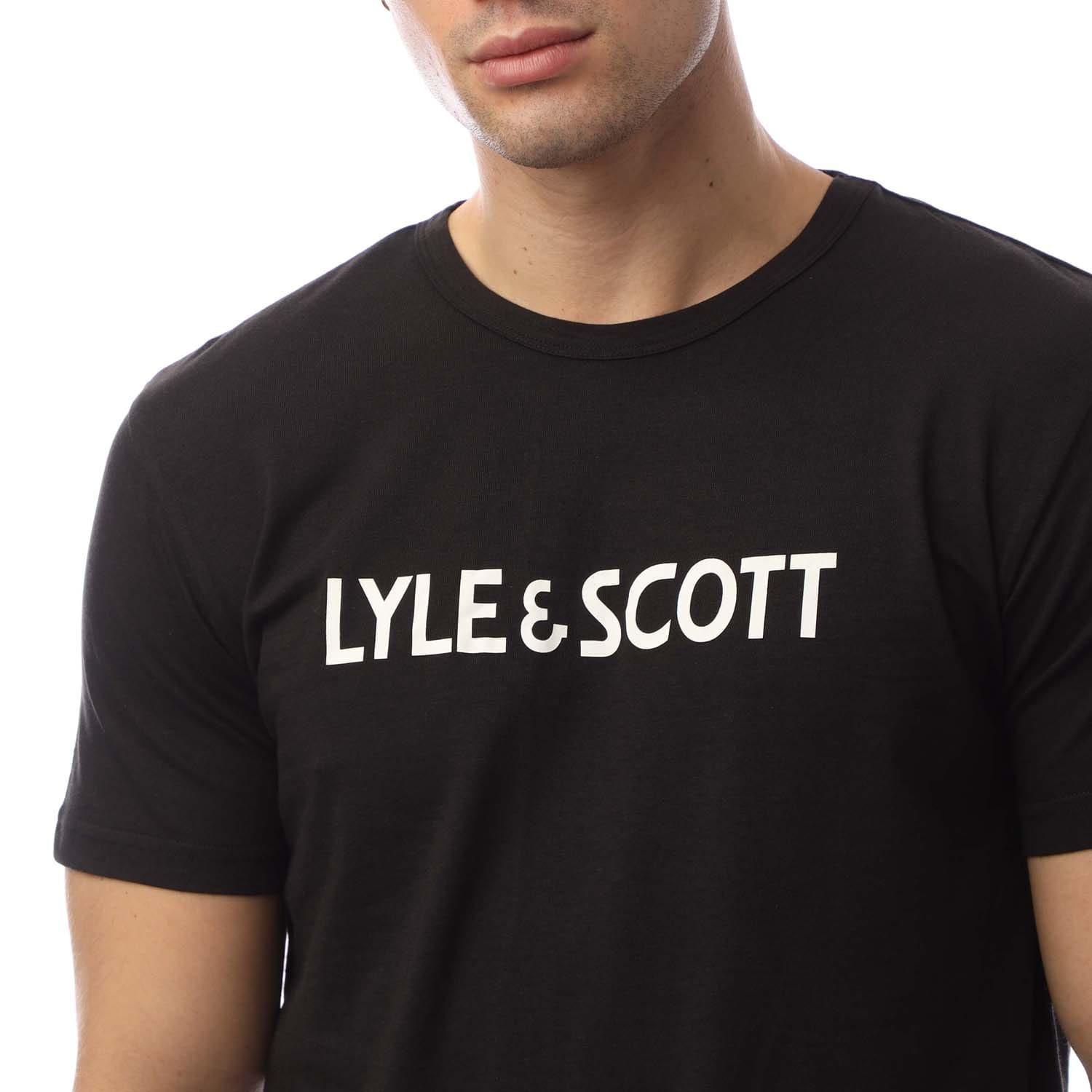 Black - Lyle and Scott - Printed 3 Pack T-Shirt - 3