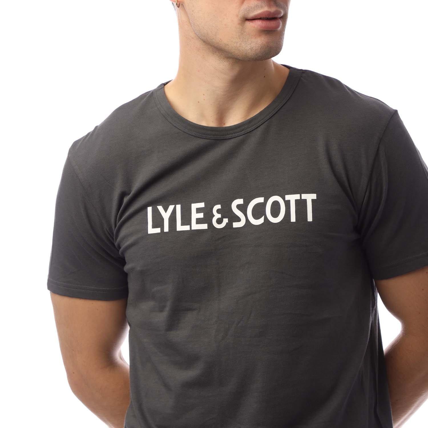 Black - Lyle and Scott - Printed 3 Pack T-Shirt - 4
