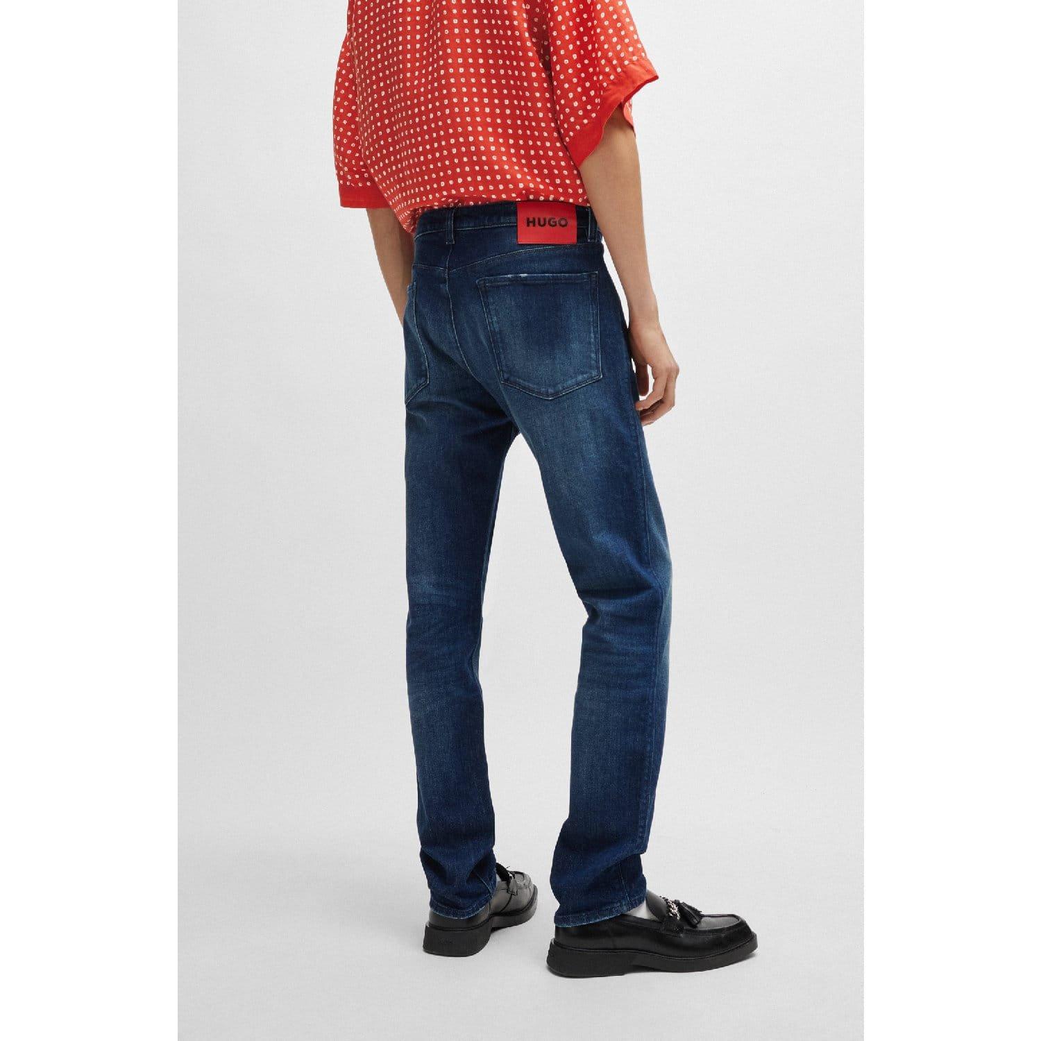 Dark Blue - Hugo - 708 Slim-Fit Jeans - 2