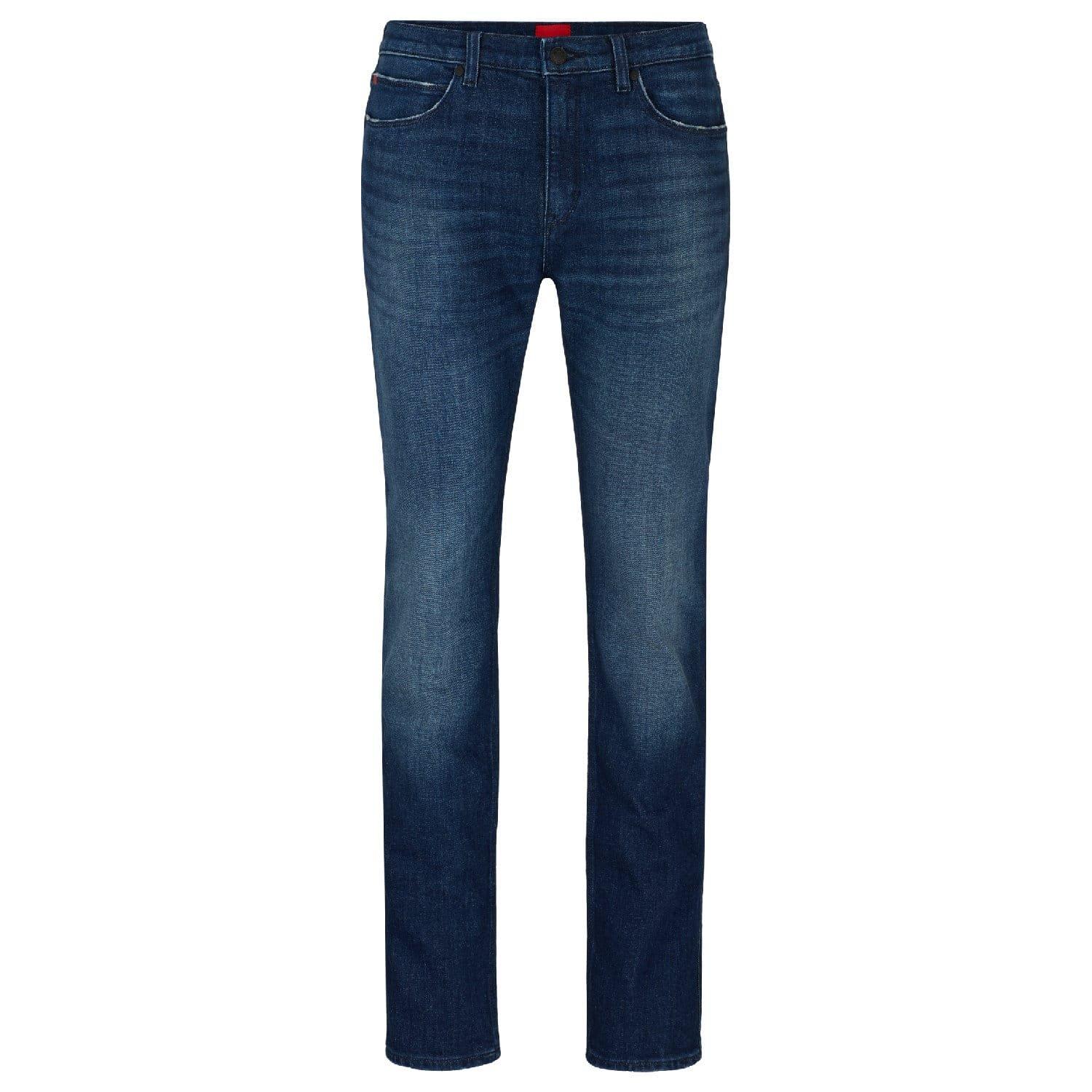 Dark Blue - Hugo - 708 Slim-Fit Jeans - 5