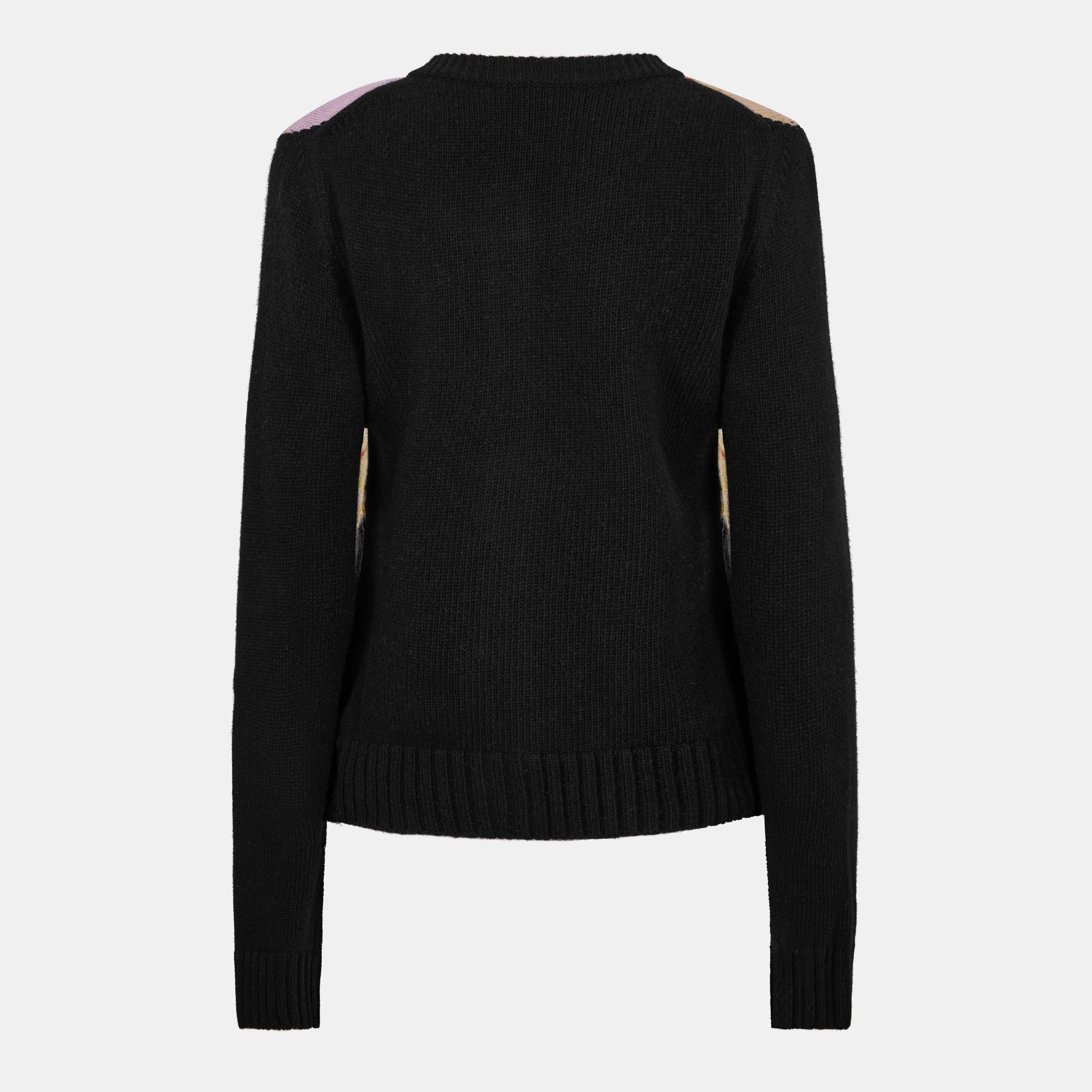 Multicolour - Ganni - Women's Mix Knitted Cardigan - 2