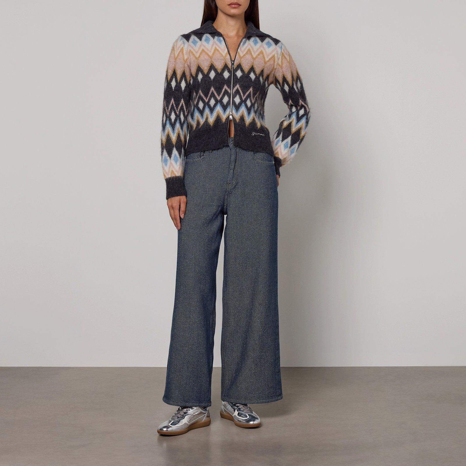 Multicolour - Ganni - Women's Pattern Cardigan - 4