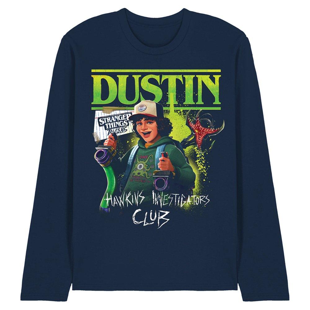 Navy - Stranger Things - Stranger Things Tales From 85 Dustin Long Sleeve T - 1