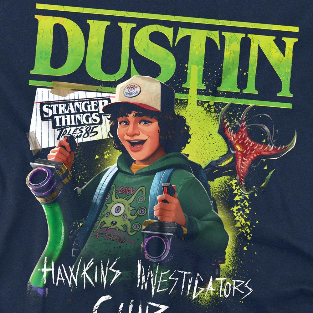 Navy - Stranger Things - Stranger Things Tales From 85 Dustin T Shirt Navy - 2