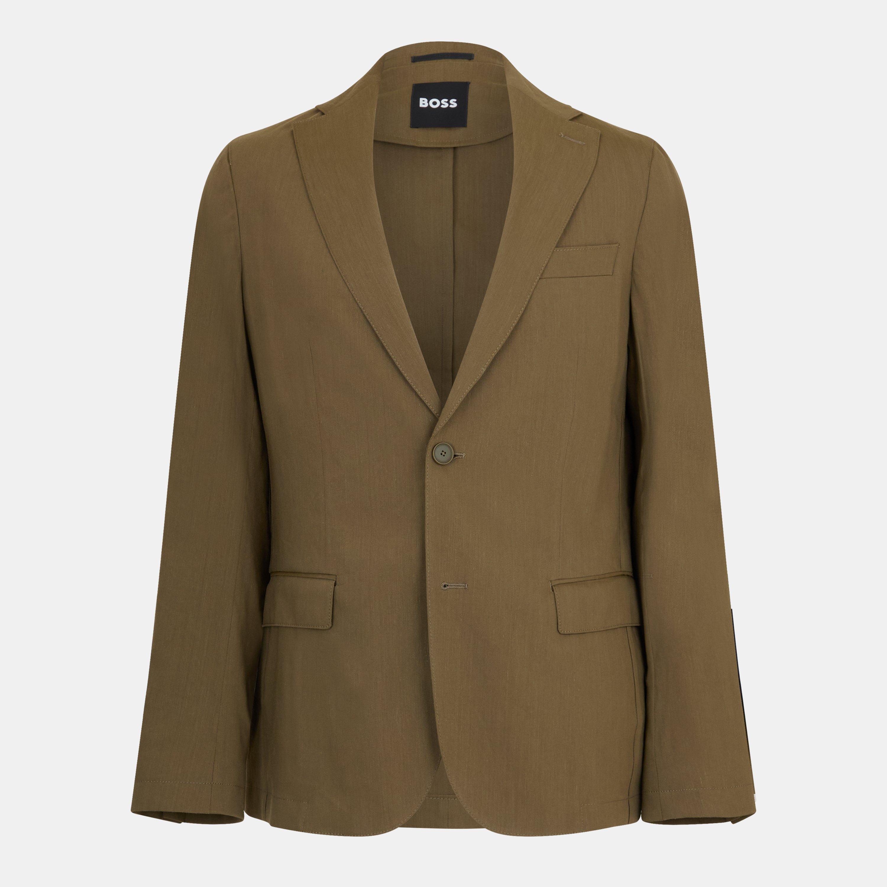 Dark Green - Boss - Men's P Hanry Flaps Wg Formal Jacket - 1