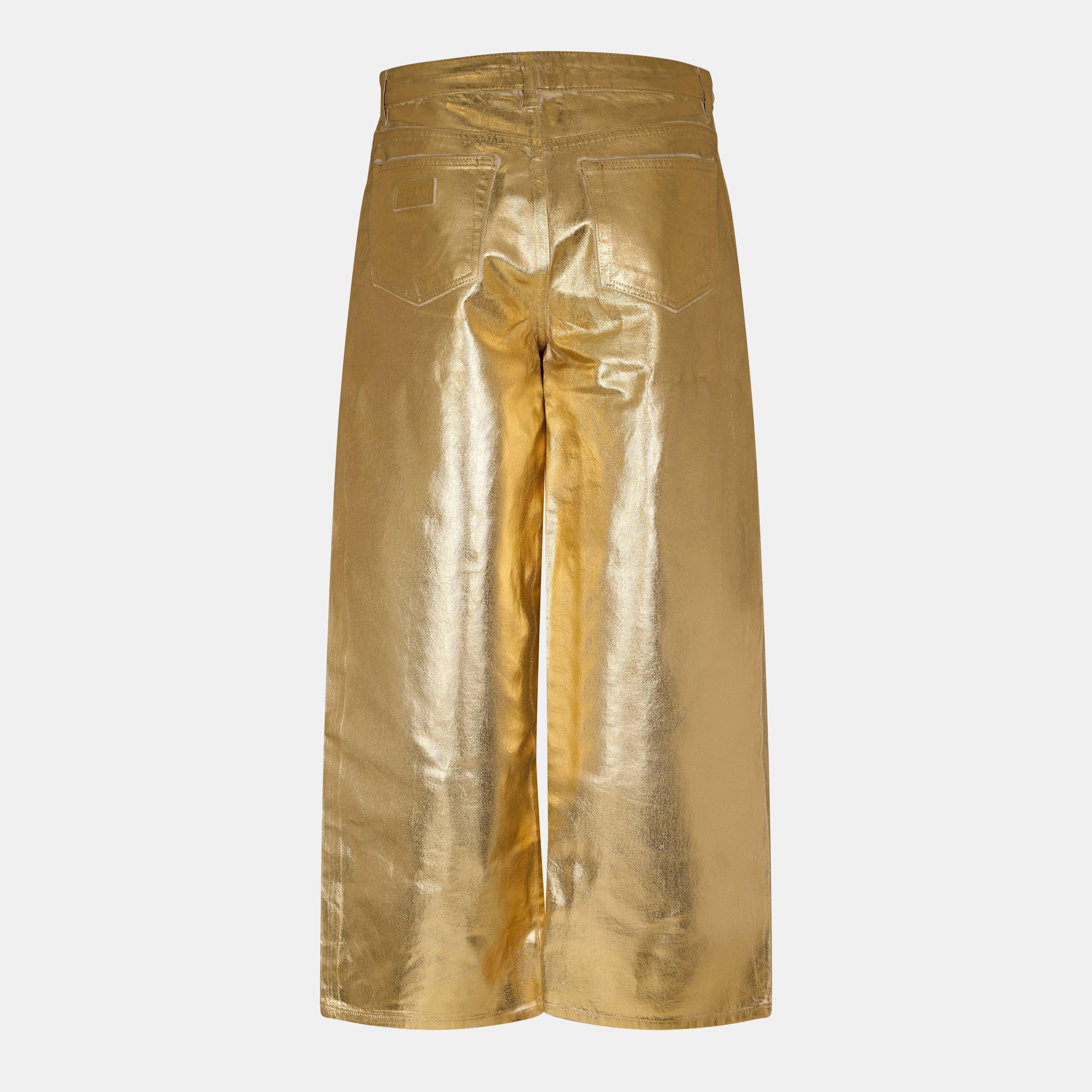 Egret - Ganni - Ganni Foil Wide Jn Ld99 - 2