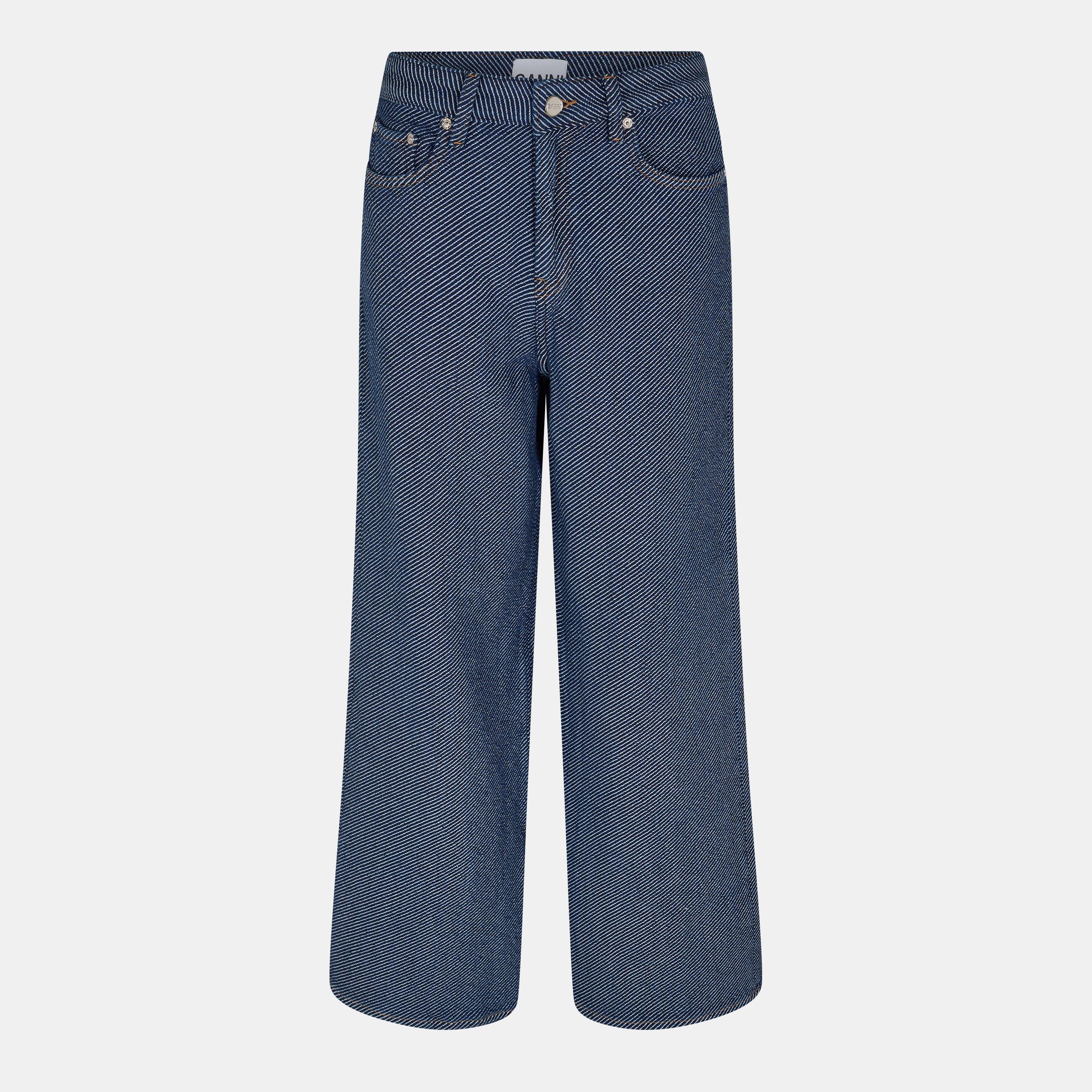 Ganni Women's Marri Wide Leg Jeans - Rinse - Size 26 L32