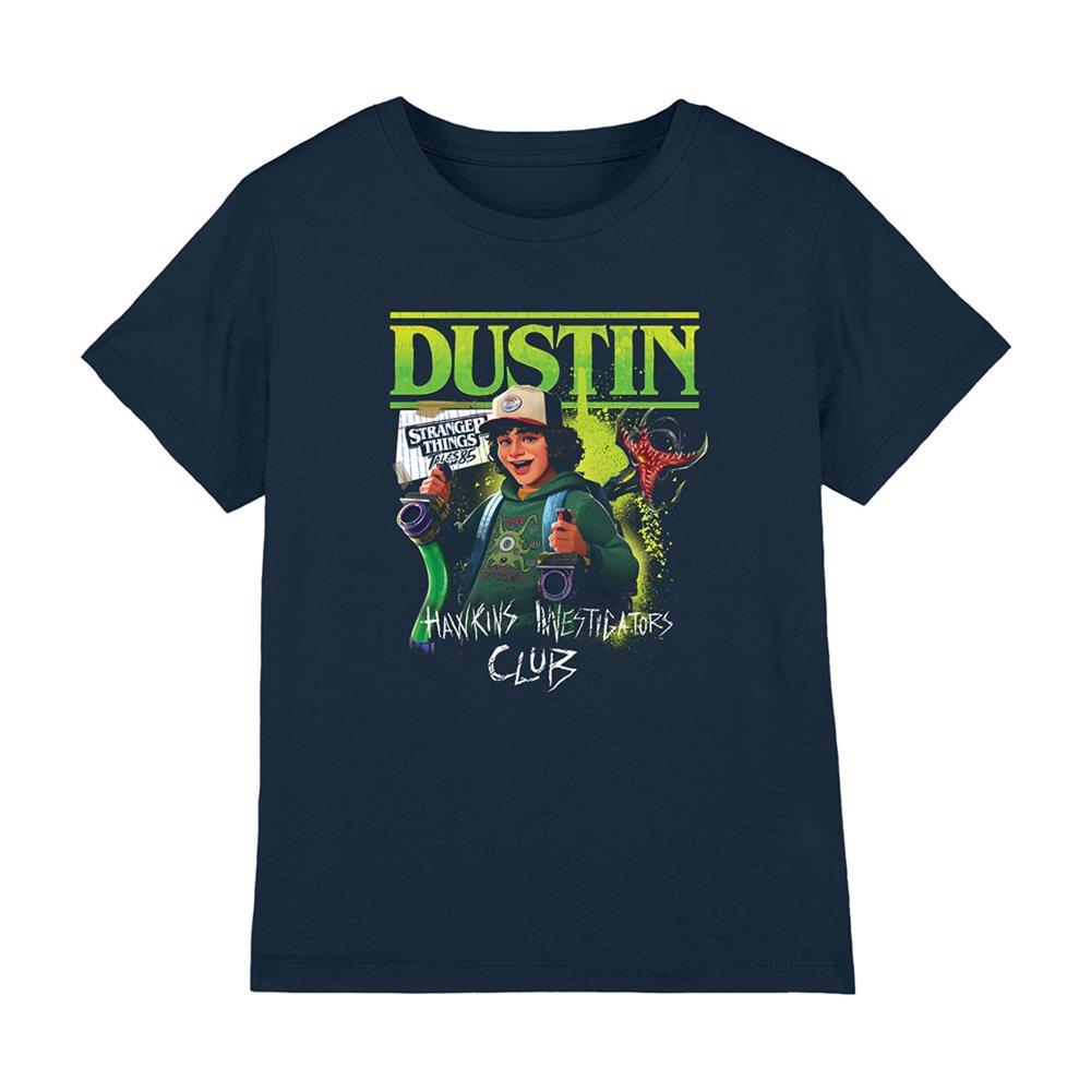 Navy - Stranger Things - Stranger Things Tales From 85 Dustin Kids T Shirt - 1