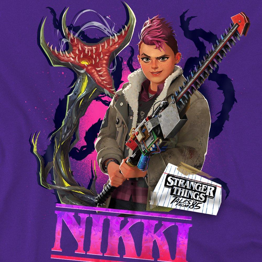 Purple - Stranger Things - Stranger Things Tales From 85 Nikki Kids T Shirt - 2